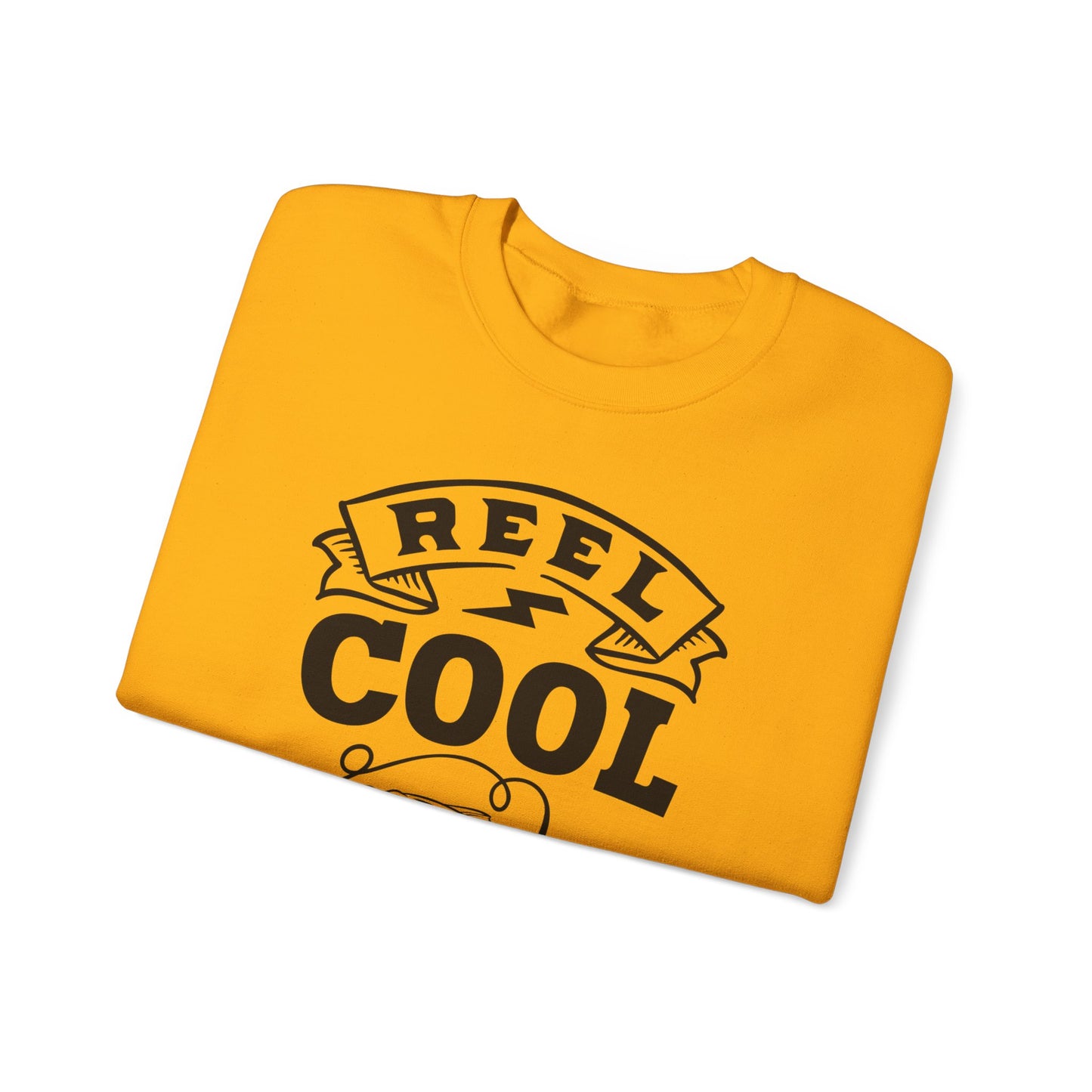 Reel cool dad - Unisex Heavy Blend™ Crewneck Sweatshirt