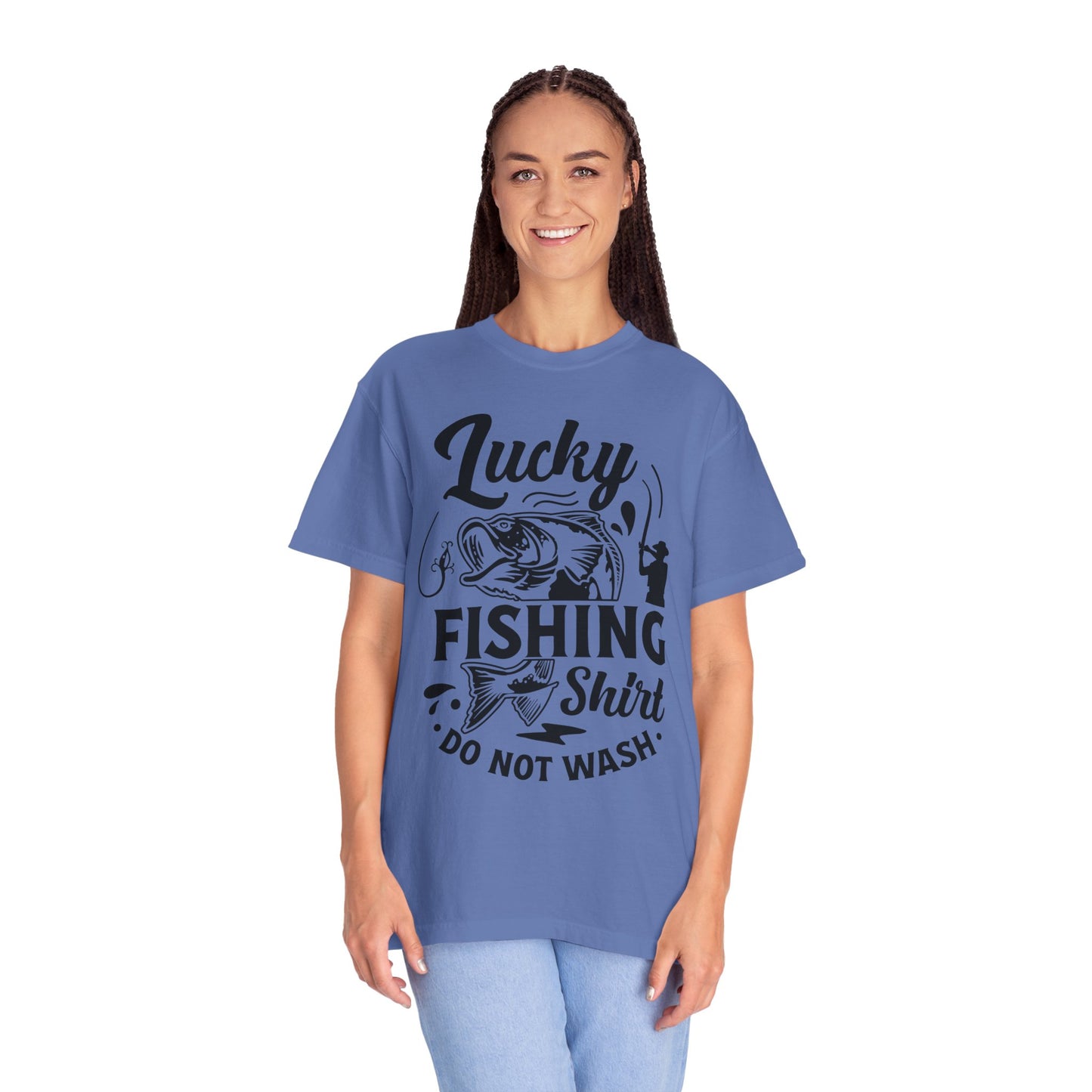 Lucky fishing shirt: Unisex Garment-Dyed T-shirt