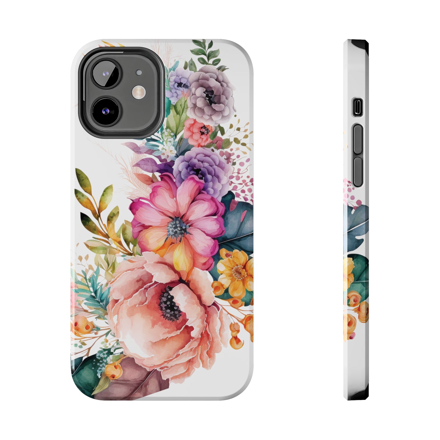 Tough Phone Cases: Watercolor Flowers