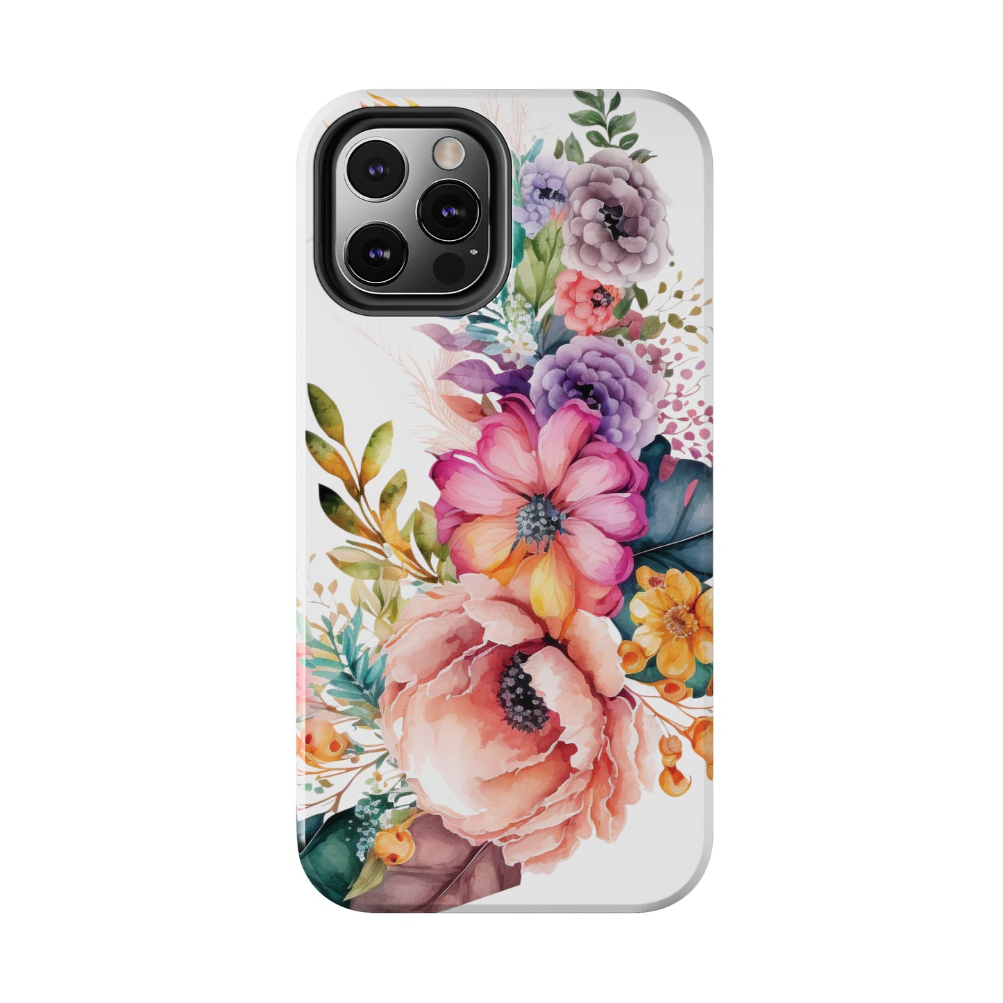 Tough Phone Cases: Watercolor Flowers