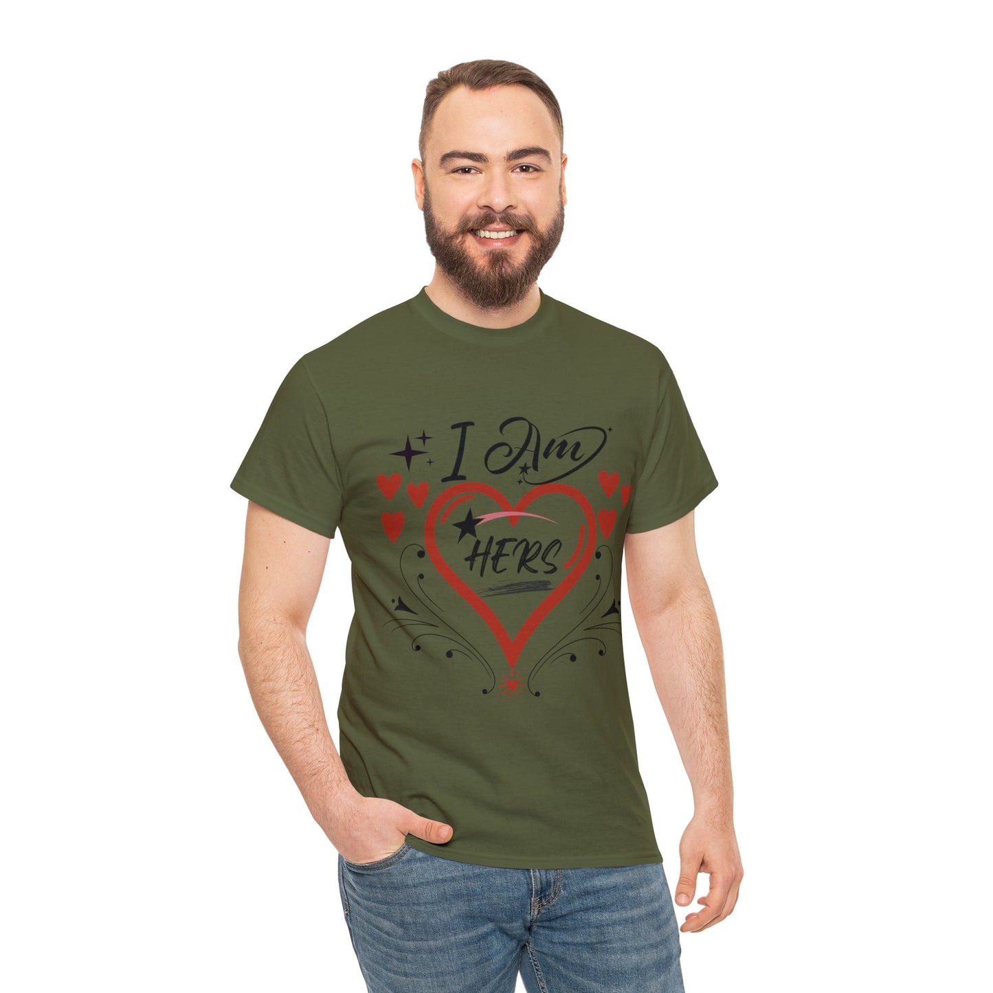 Valentine: I Am Hers1 - Unisex Heavy Cotton Tee