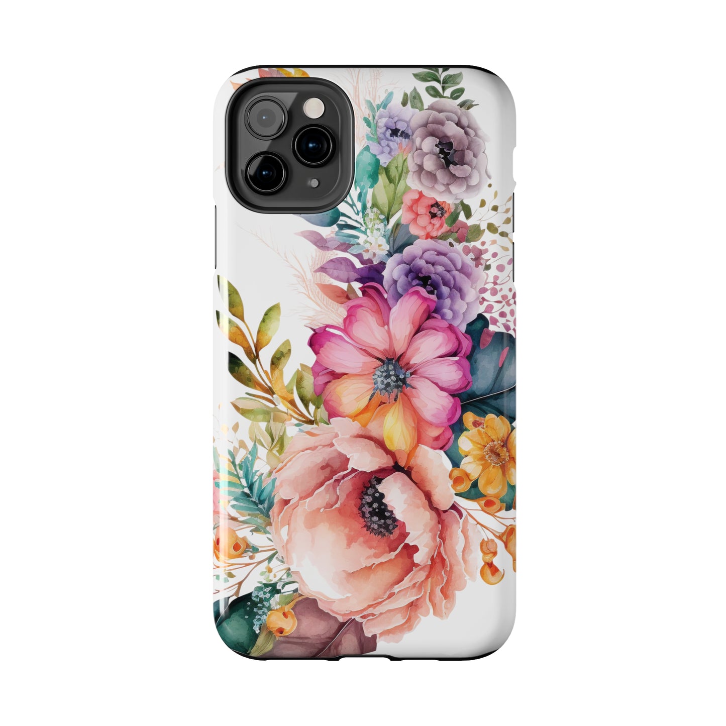 Tough Phone Cases: Watercolor Flowers