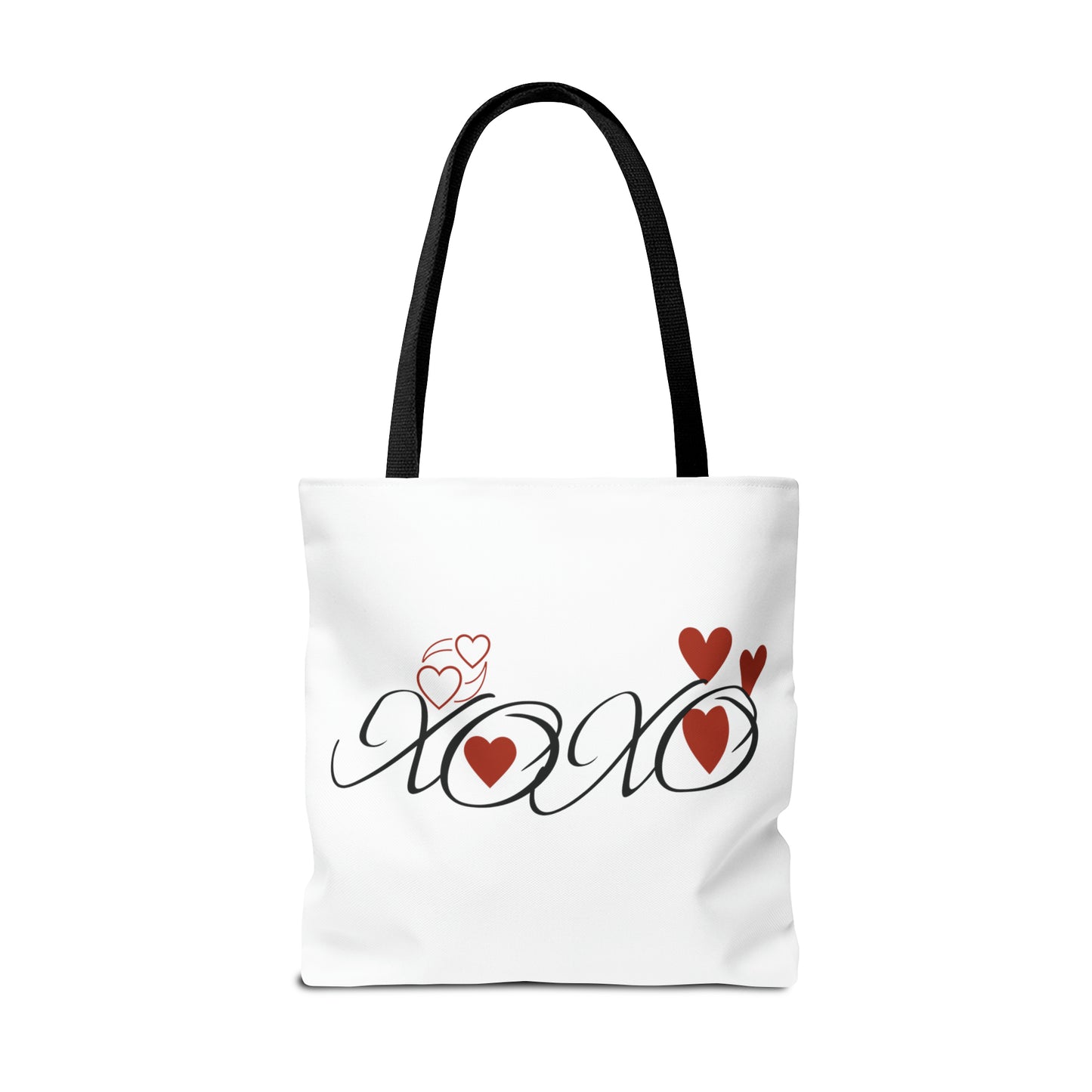 Valentine: XOXO with Hearts - Tote Bag (AOP)