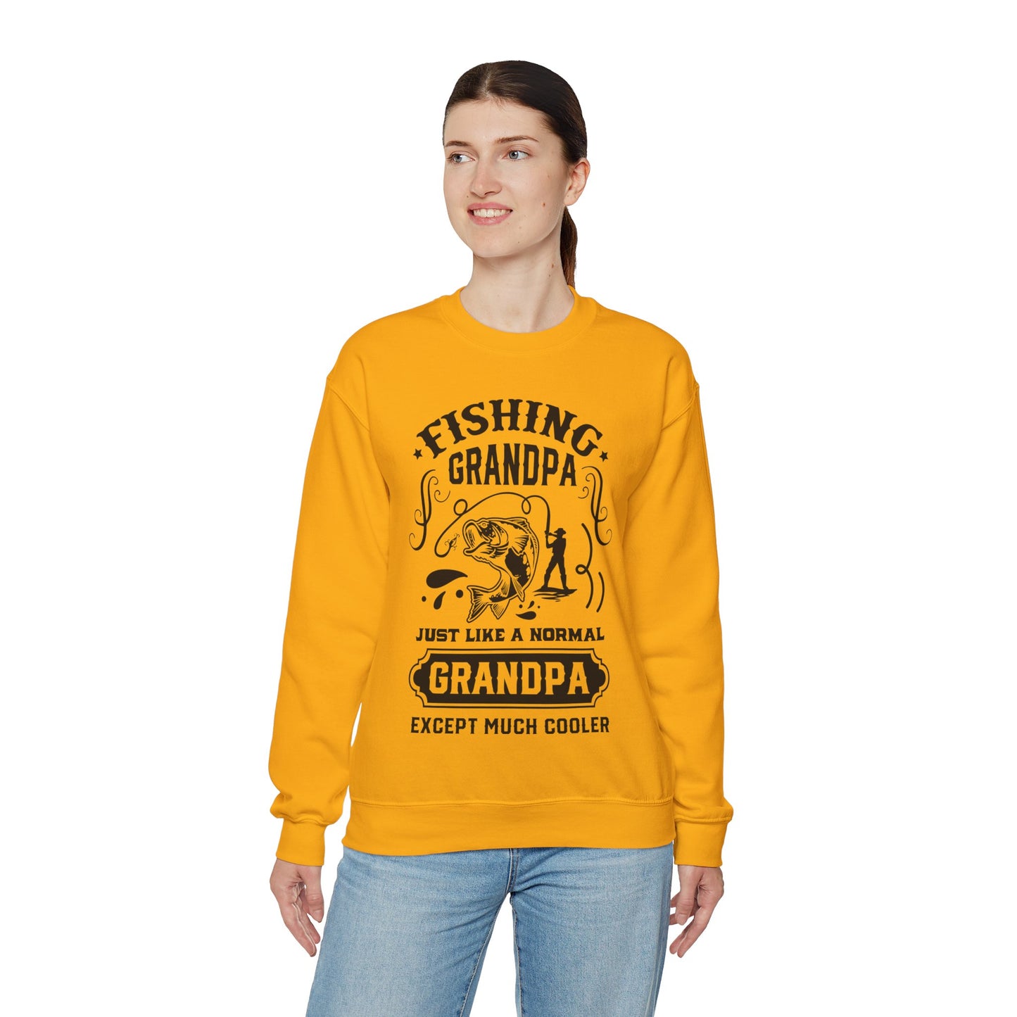 Fishing Grandpa - Unisex Heavy Blend™ Crewneck Sweatshirt