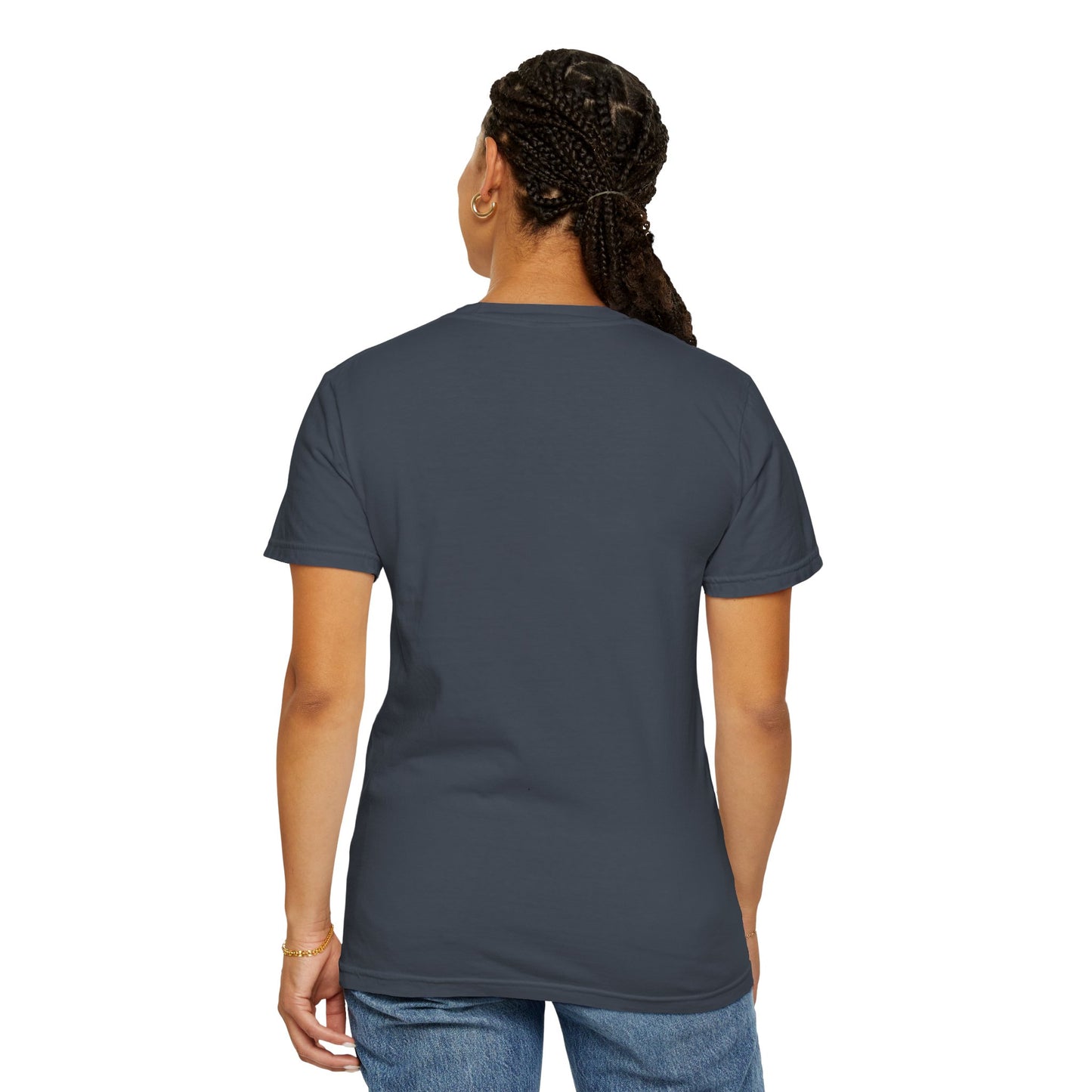January Birth Flower "Snowdrop" - (For Print on Dark Fabric) - Unisex Garment-Dyed T-shirt