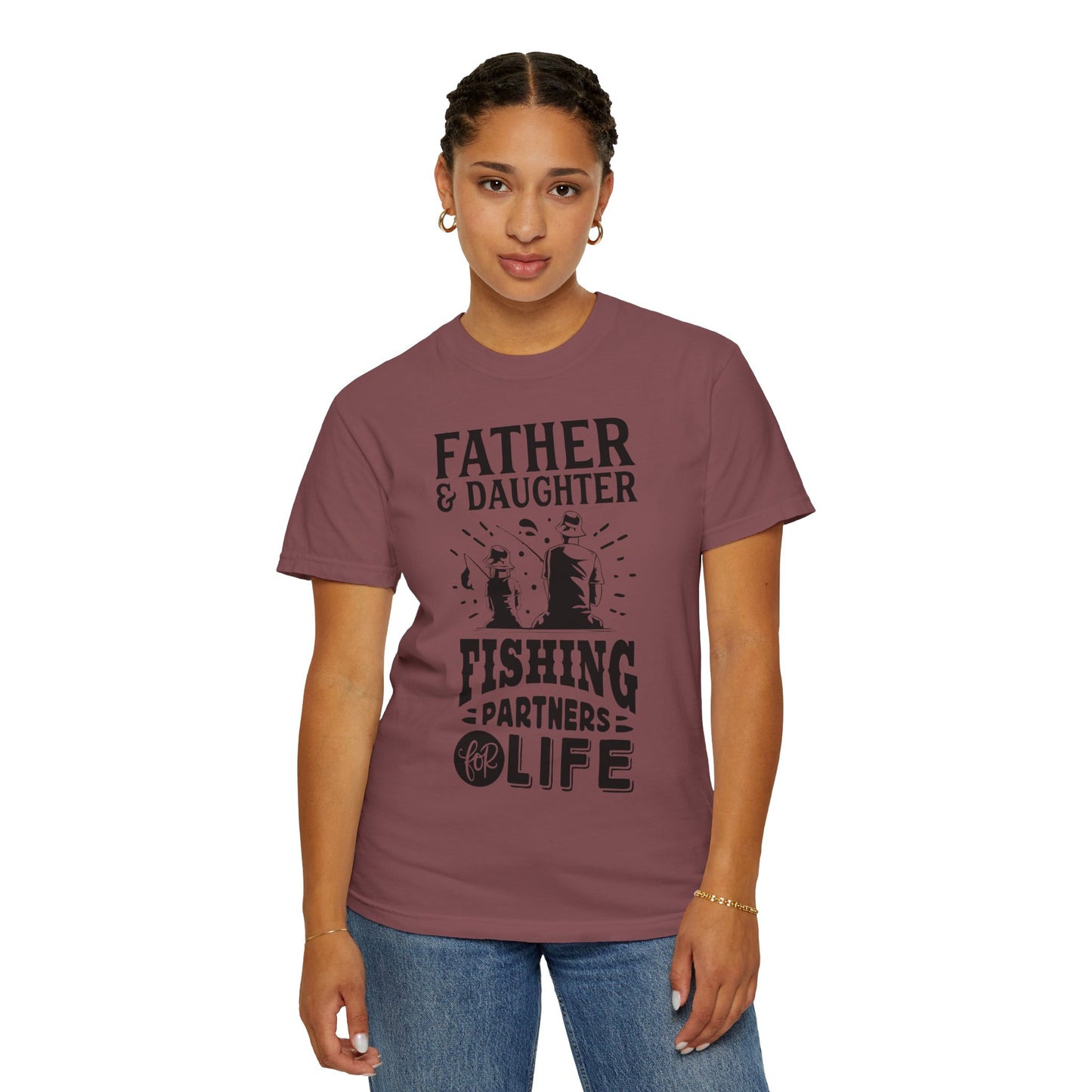 Father and daughter forever: Unisex Garment-Dyed T-shirt