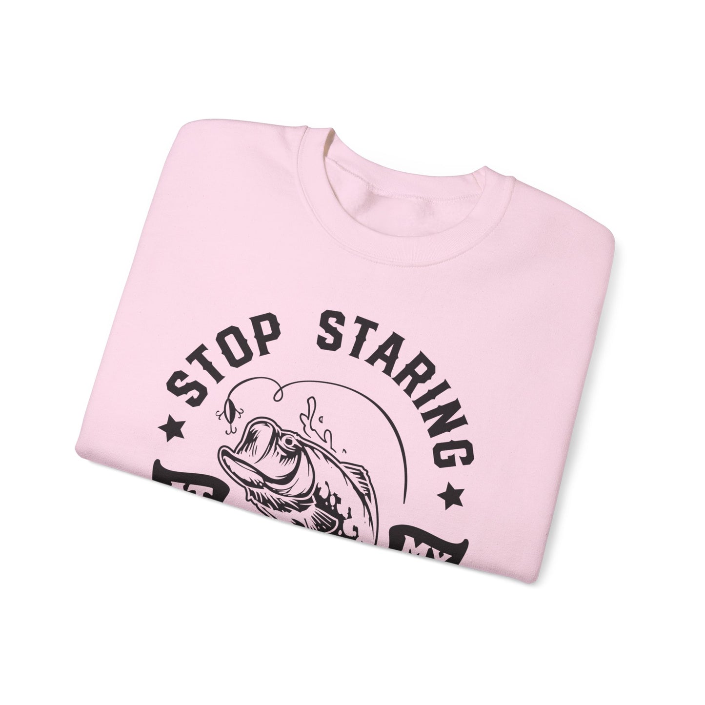 Stop staring at my Bass - Unisex Heavy Blend™ Crewneck Sweatshirt