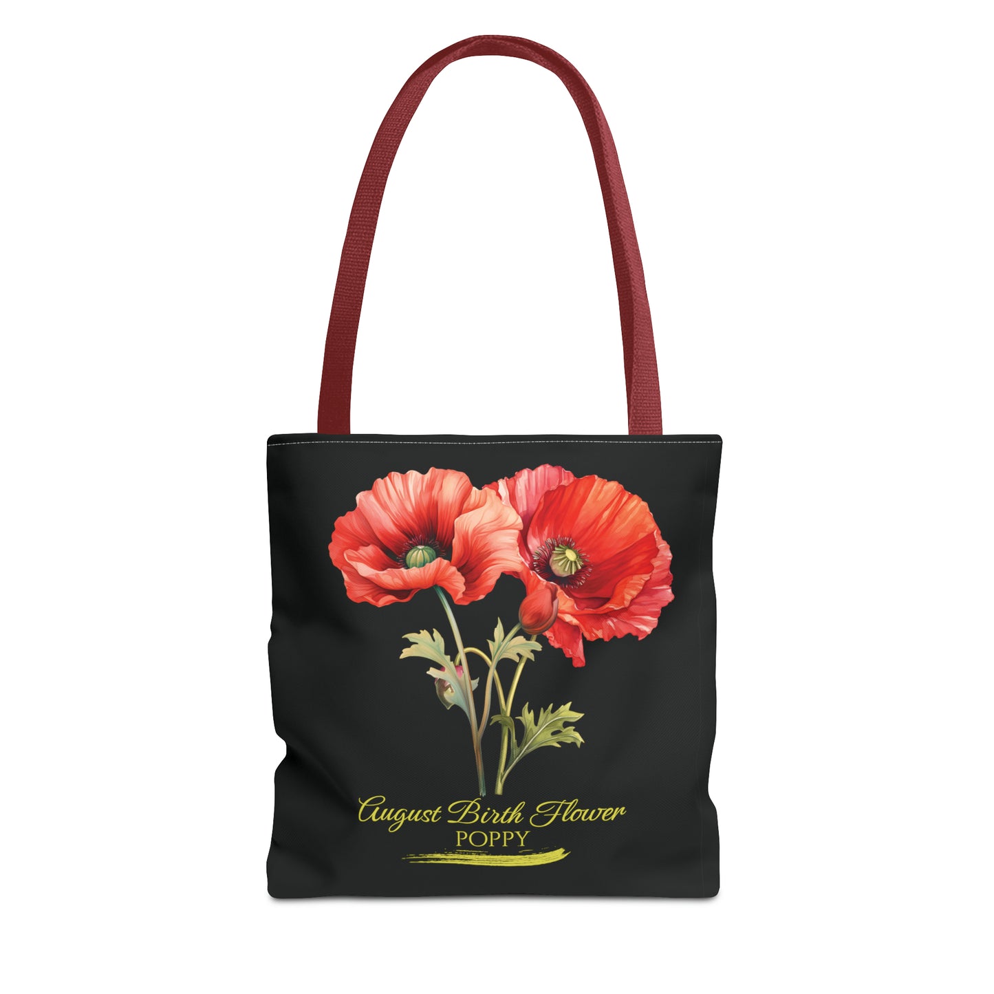 August Birth Flower: Poppy - Tote Bag (AOP)