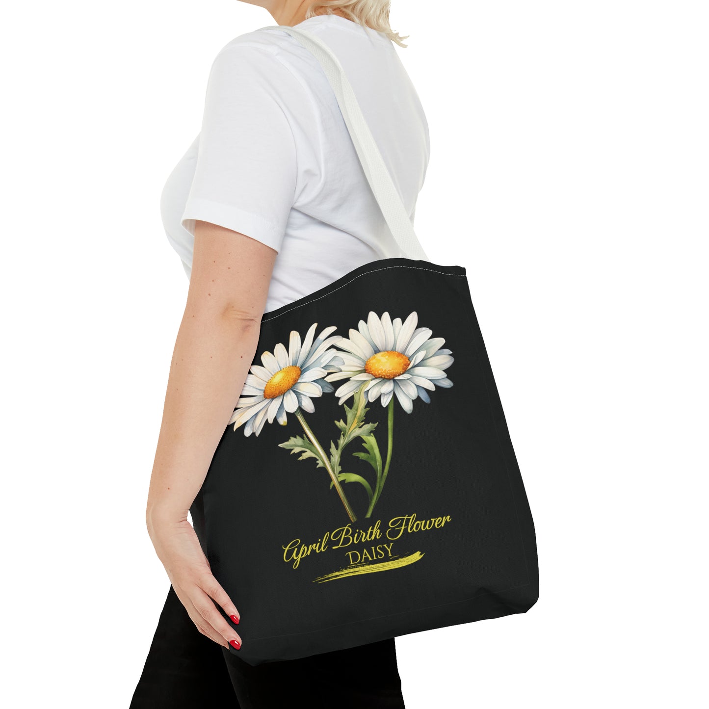 April Birth Flower: Daisy - Tote Bag (AOP)