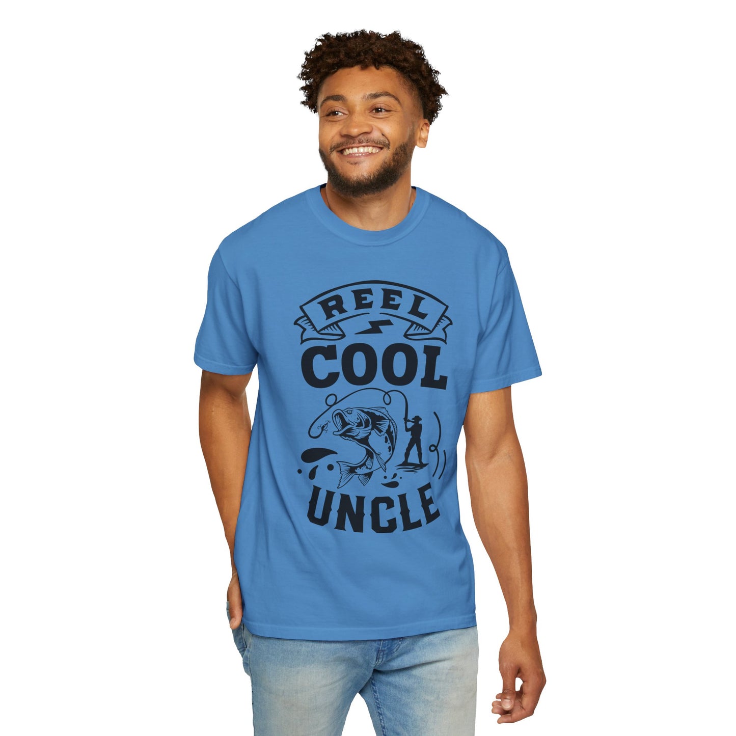 Reel cool uncle: Unisex Garment-Dyed T-shirt