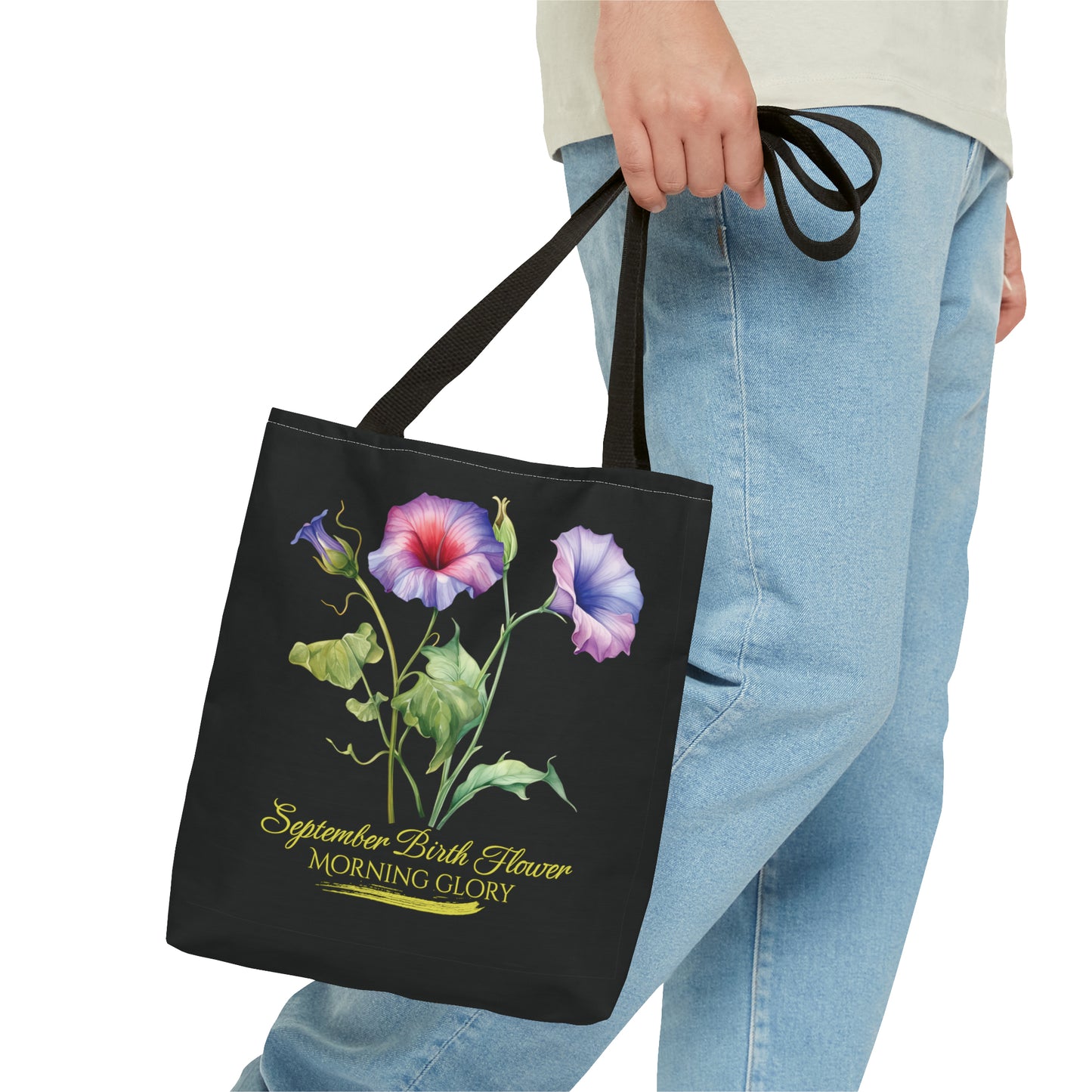 September Birth Flower: Morning Glory - Tote Bag (AOP)