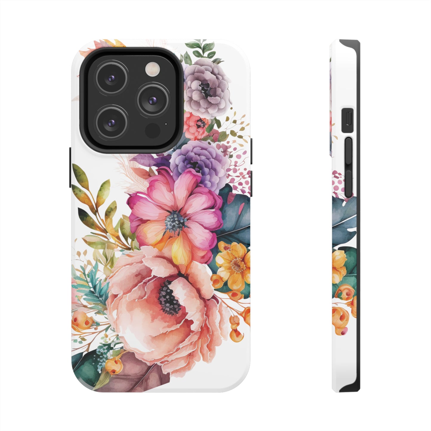 Tough Phone Cases: Watercolor Flower