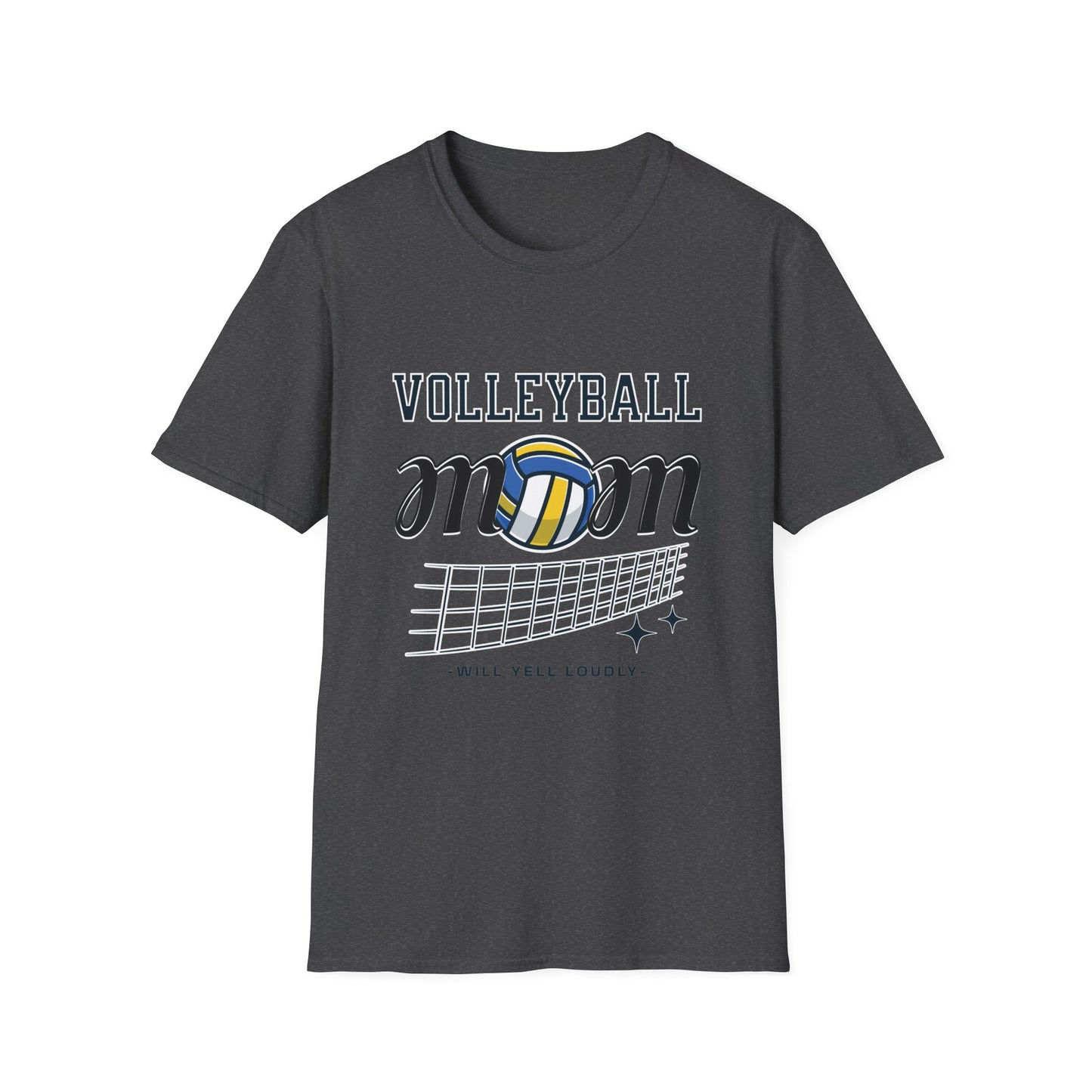 Volleyball Mom T-Shirt | Soft Unisex Tee for Sports Moms | Great for Gifts, Teamwear, Casual Outings, and Holidays