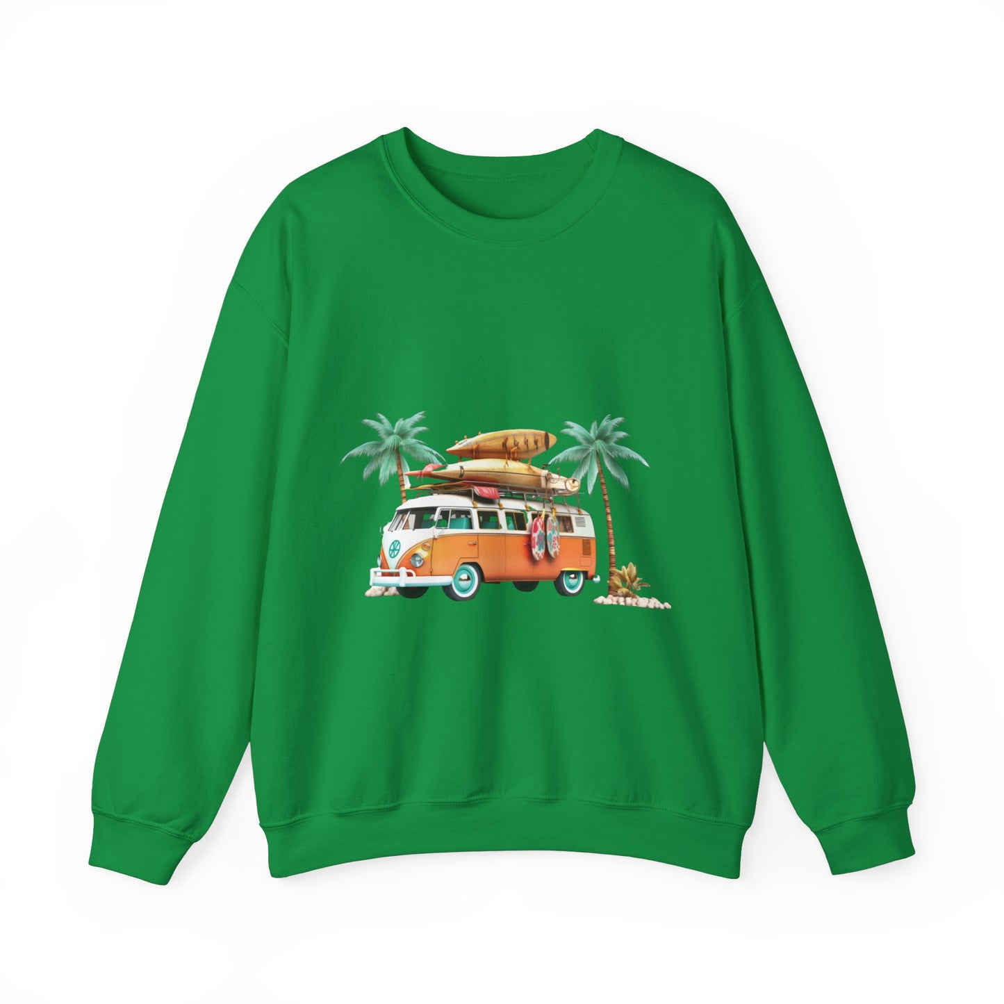 Retro Surf Van - Unisex Heavy Blend™ Crewneck Sweatshirt