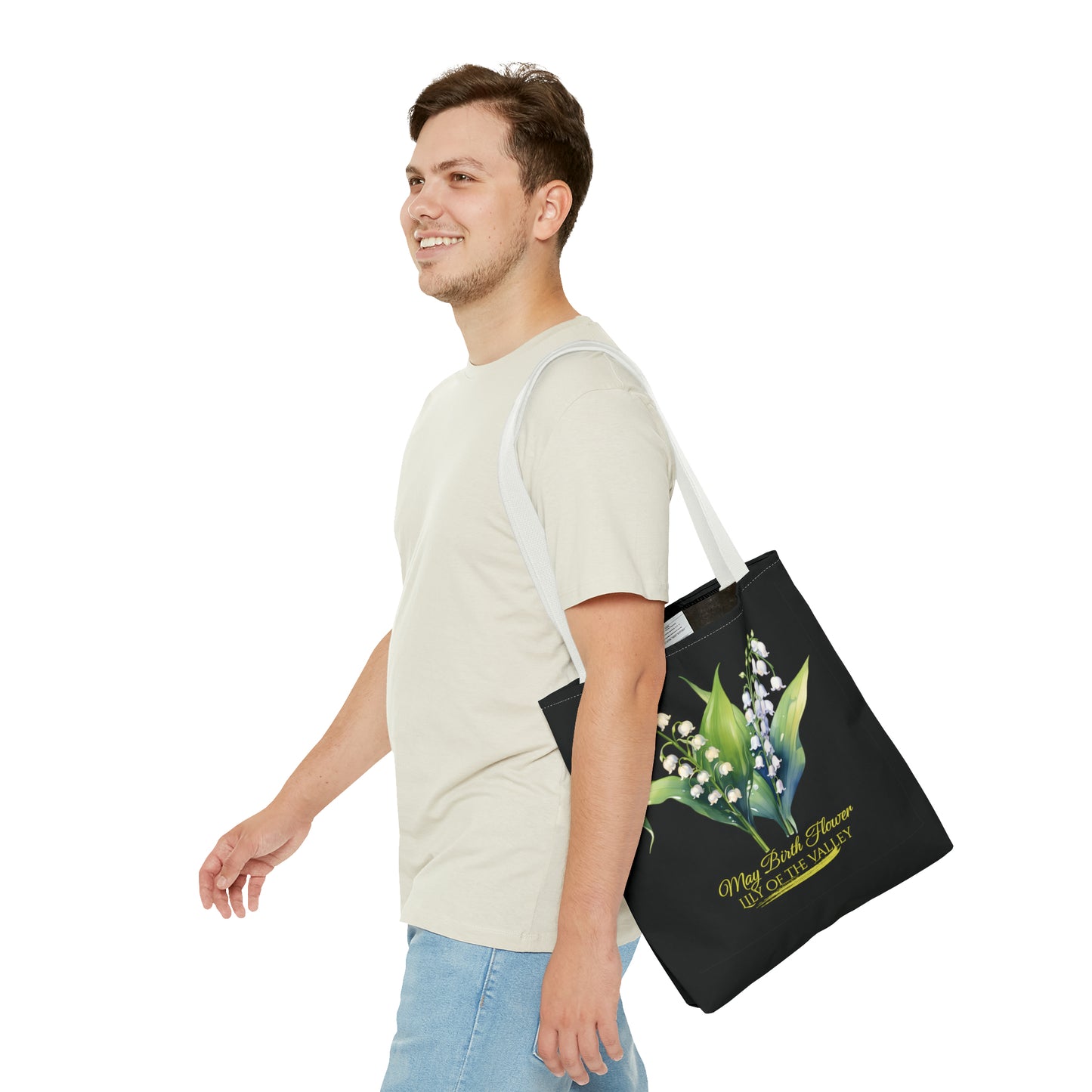 May Birth Flower: Lily of the valley - Tote Bag (AOP)