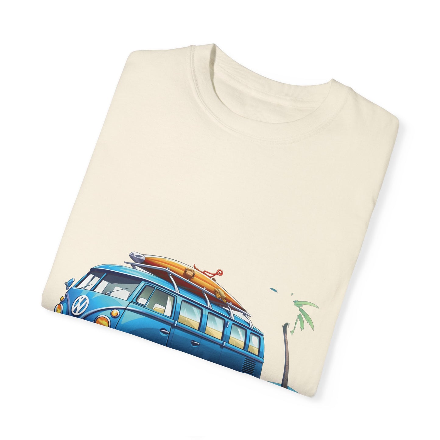 Retro Surf Van: Unisex Garment-Dyed T-shirt