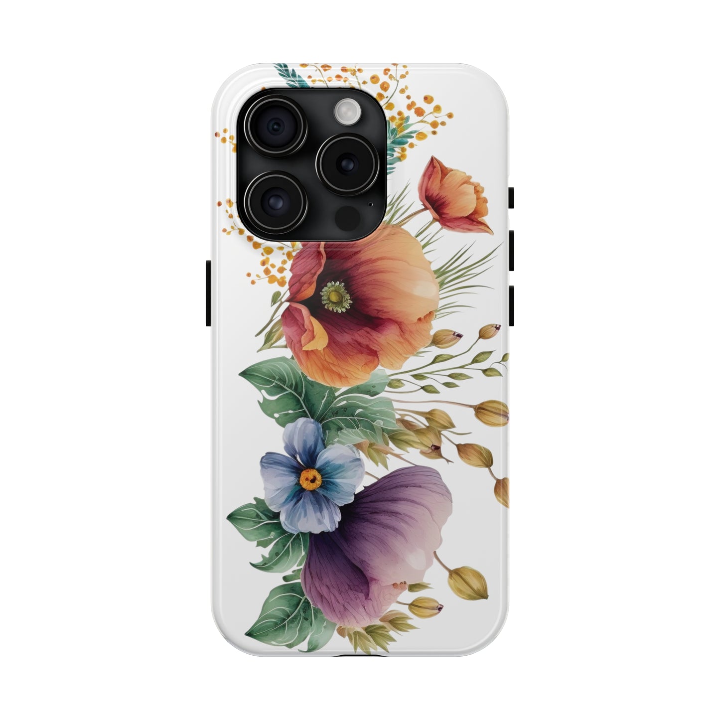 Tough Phone Cases: Watercolor Flower