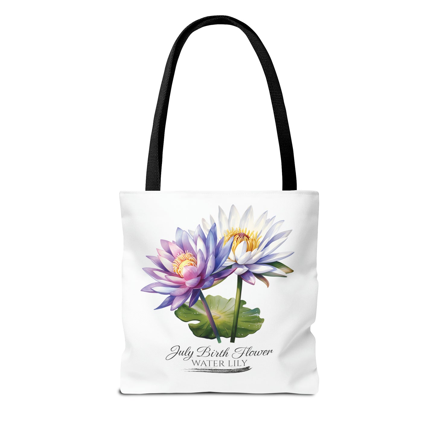 July Birth Flower: Water Lily - Tote Bag (AOP)