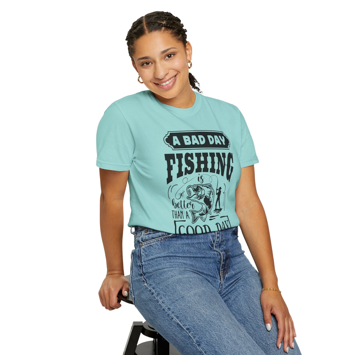 A bad day fishing: Unisex Garment-Dyed T-shirt