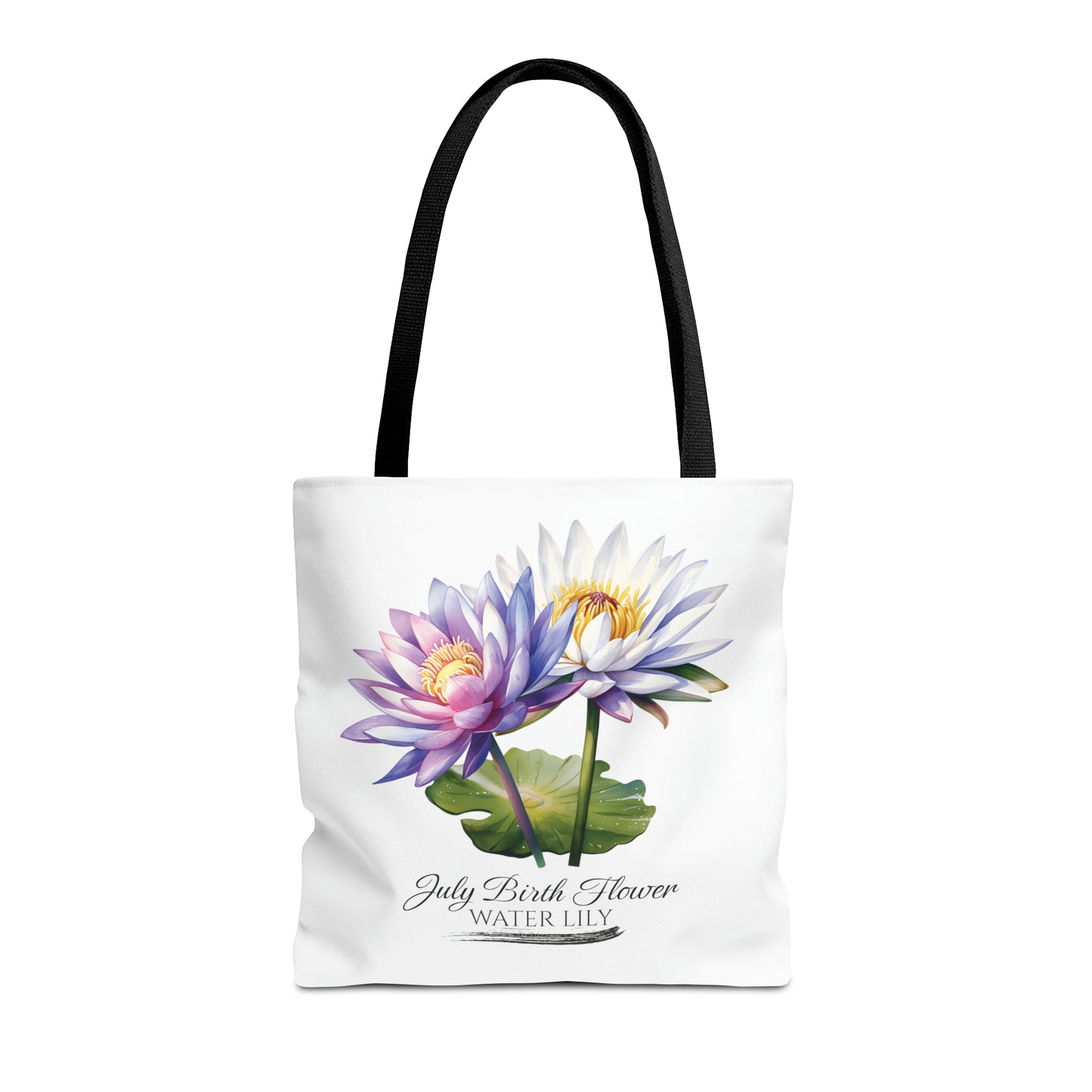 July Birth Flower: Water Lily - Tote Bag (AOP)