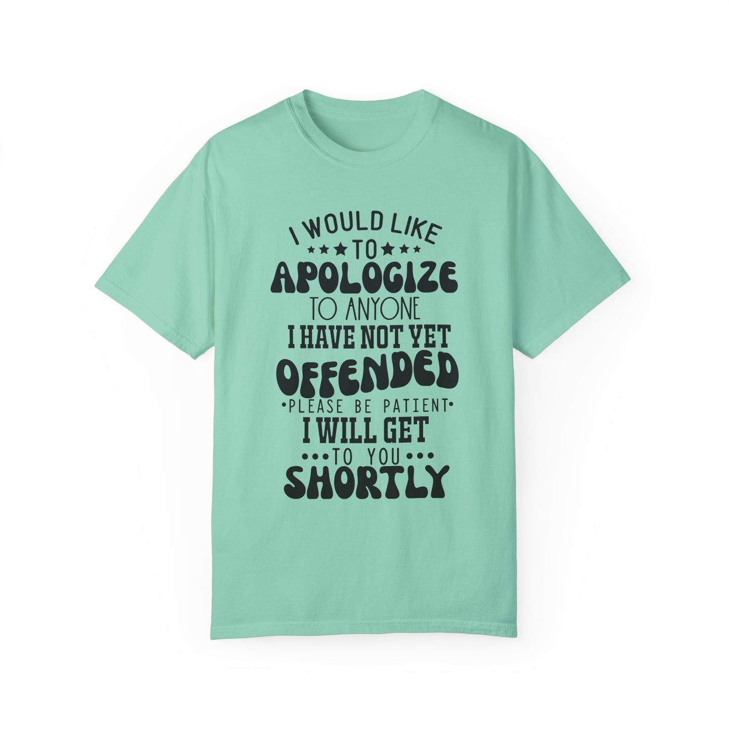 I would like to apologize - Unisex Garment-Dyed T-shirt