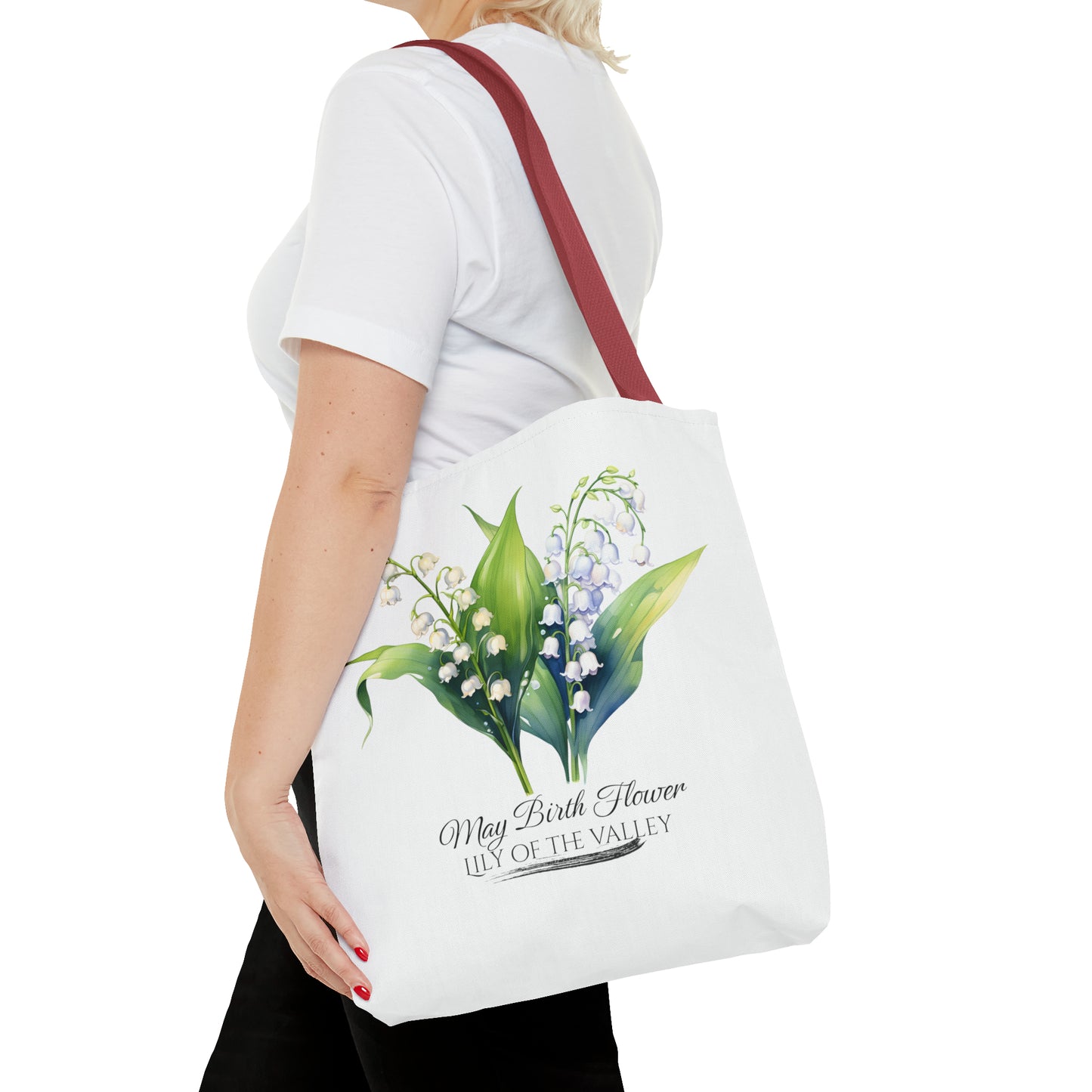 May Birth Flower: Lily of the valley - Tote Bag (AOP)