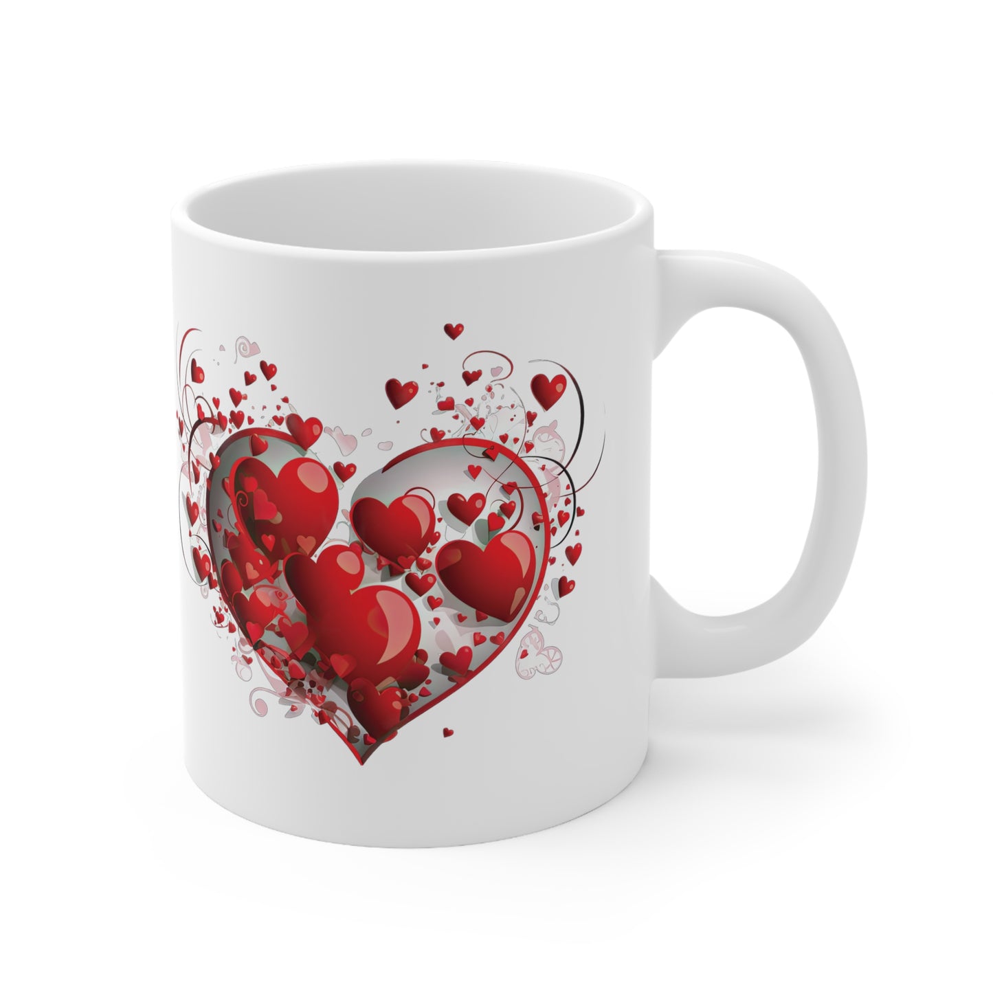 Valentine's Heart in Heart: Ceramic Mug 11oz