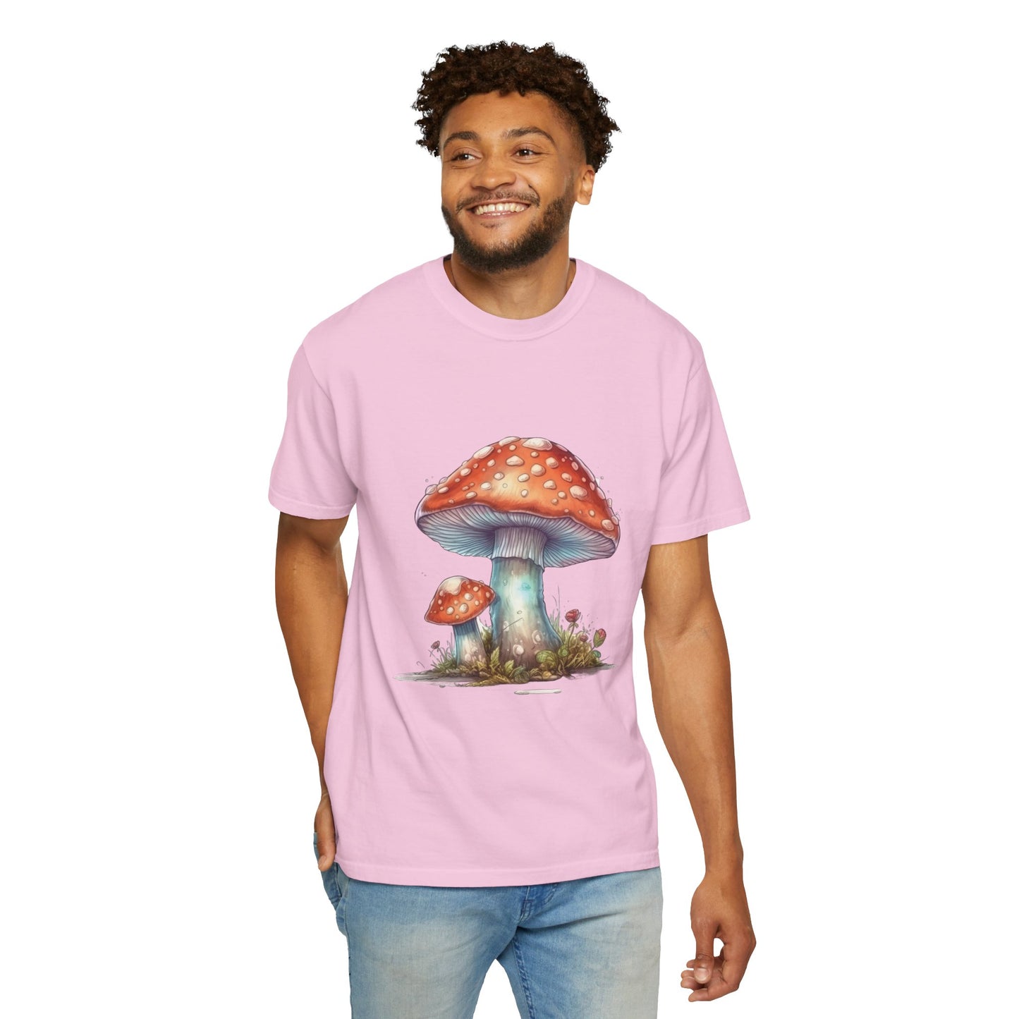 Fantasy Mushroom-27: Unisex Garment-Dyed T-shirt