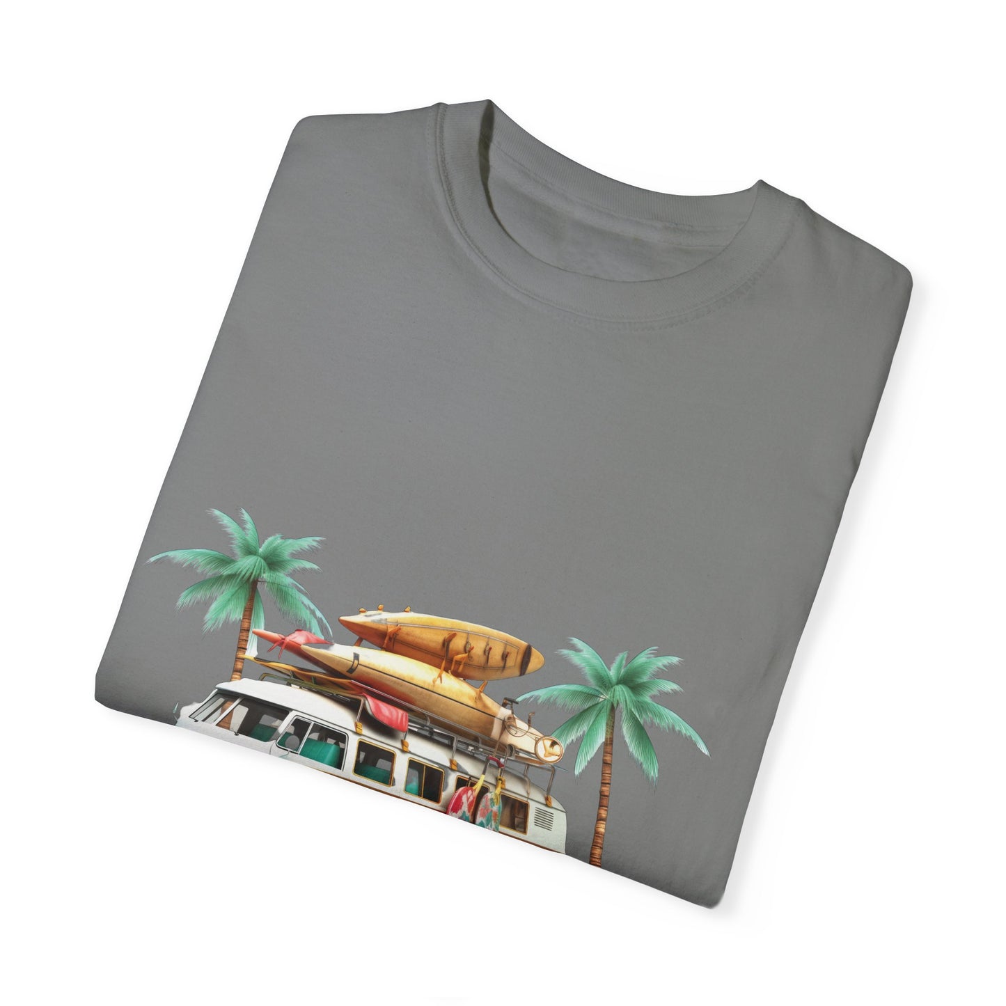 Retro Surf Van: Unisex Garment-Dyed T-shirt