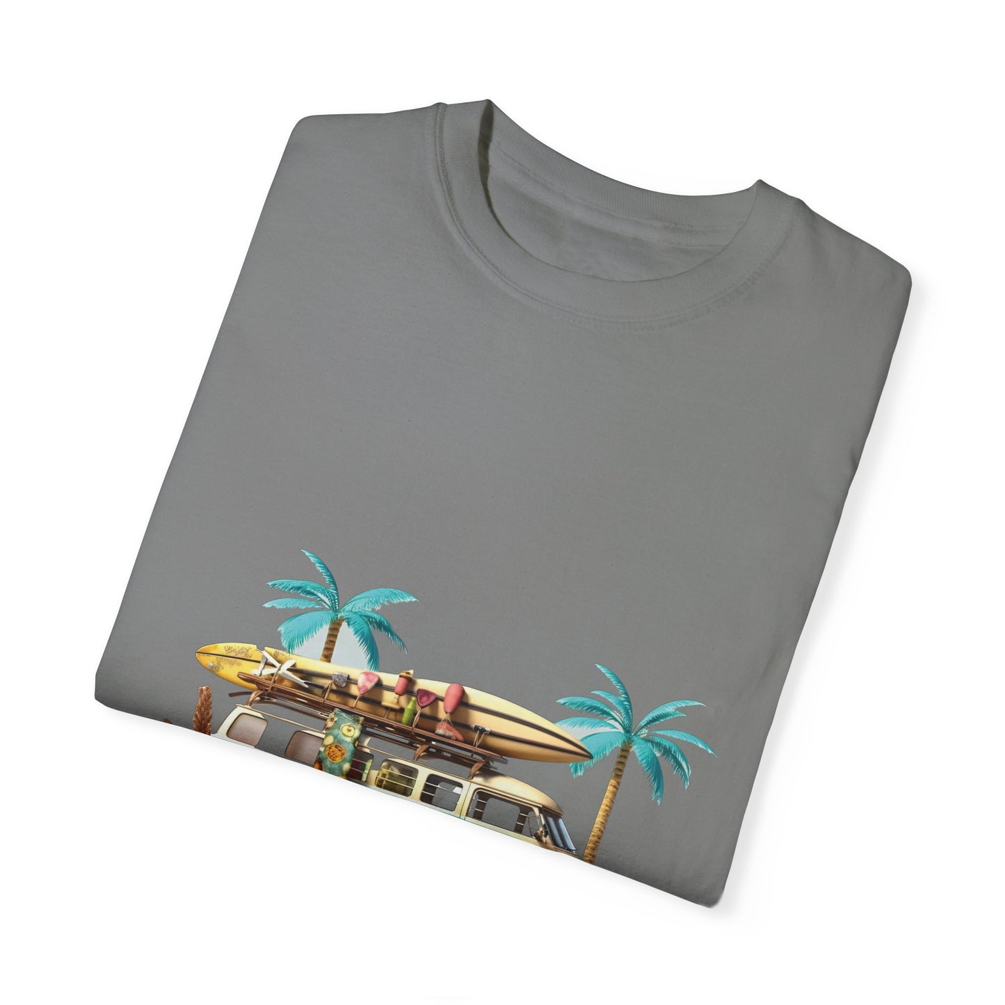 Retro Surf Van: Unisex Garment-Dyed T-shirt