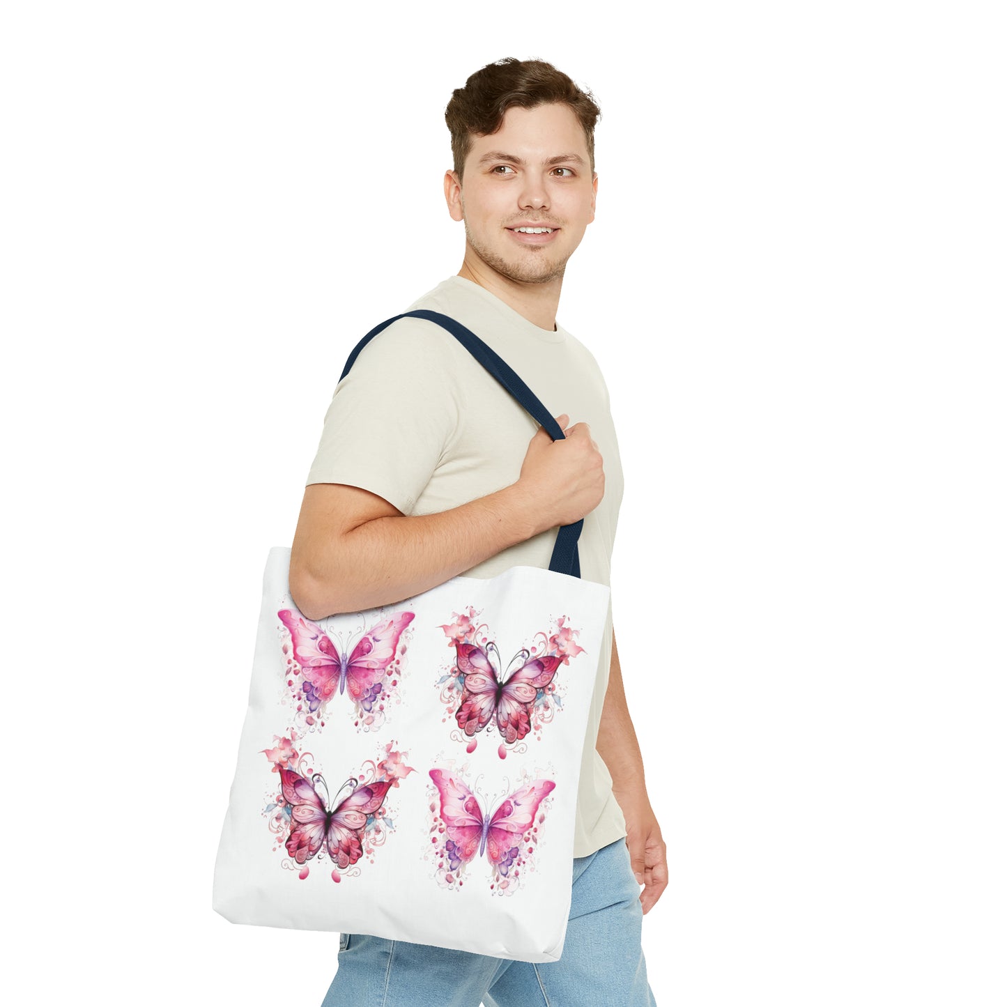 Pink Butterfly - Tote Bag (AOP)