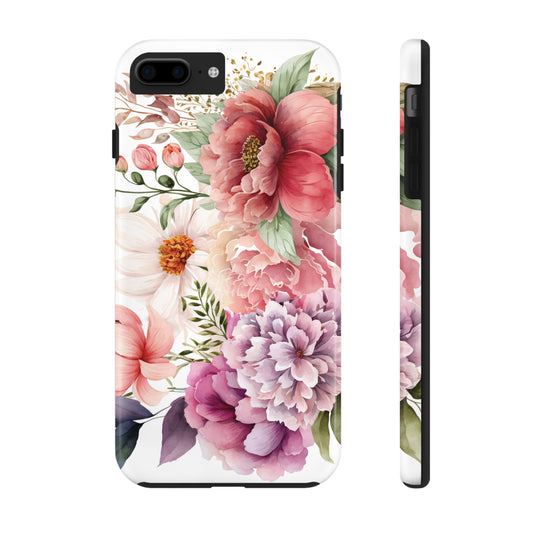 Tough Phone Cases: Watercolor Flower