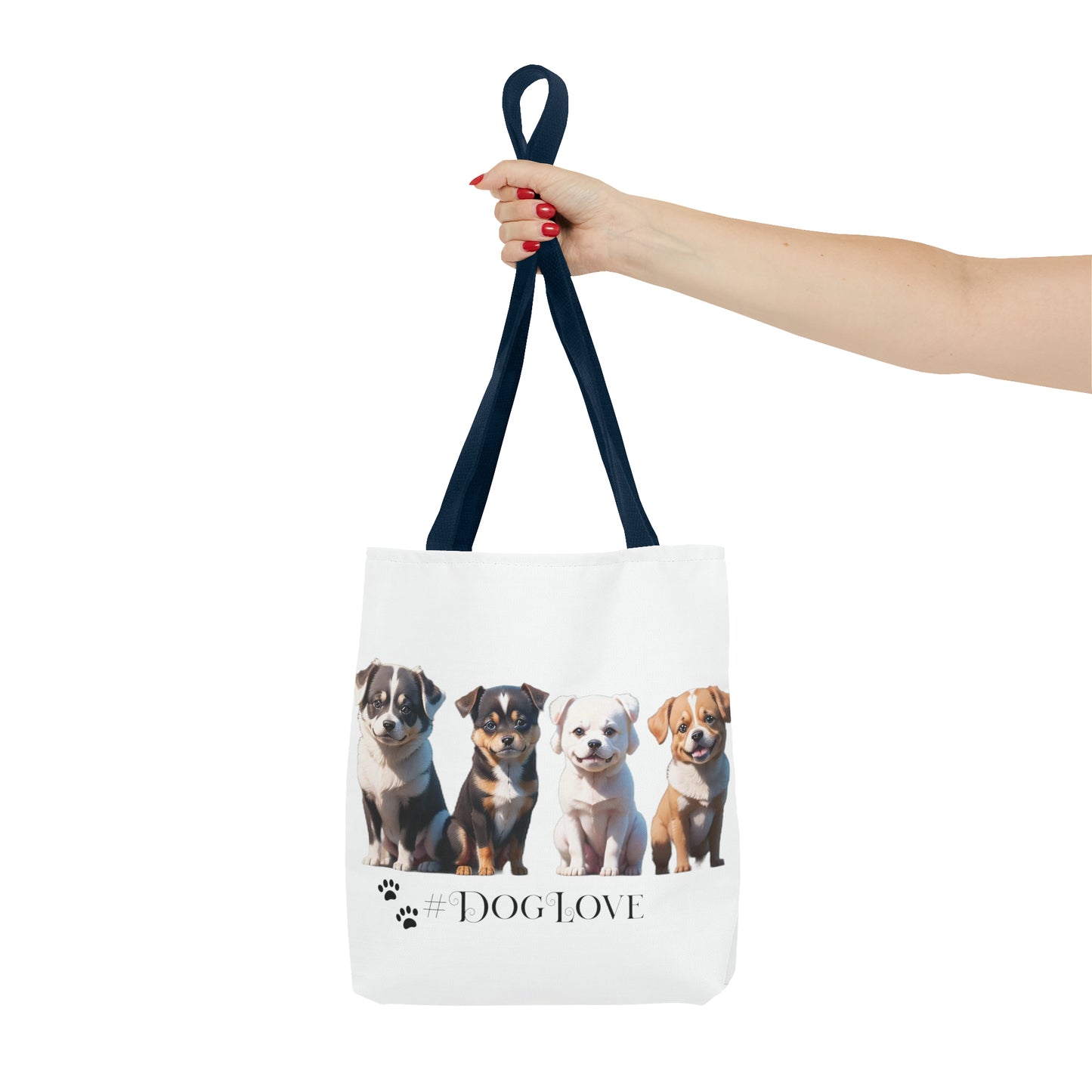 Tote Bag (AOP): #DogLove