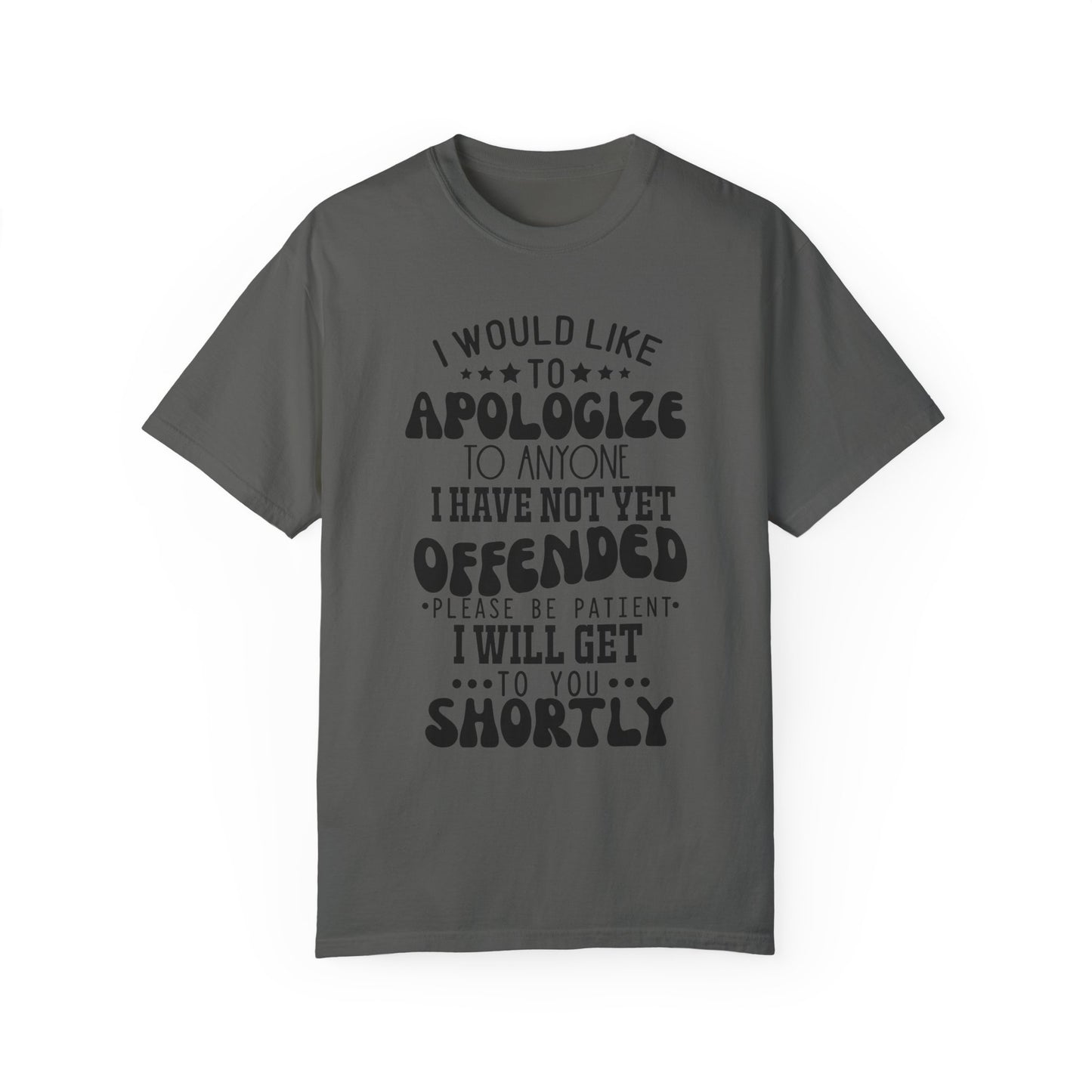 I would like to apologize - Unisex Garment-Dyed T-shirt