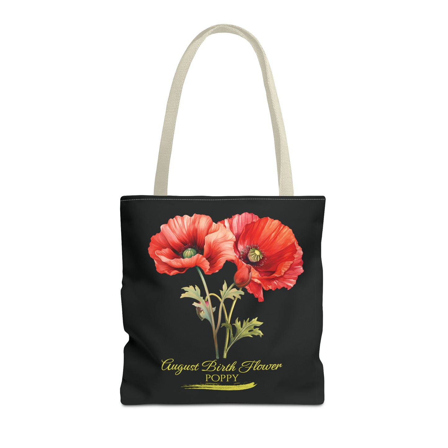 August Birth Flower: Poppy - Tote Bag (AOP)