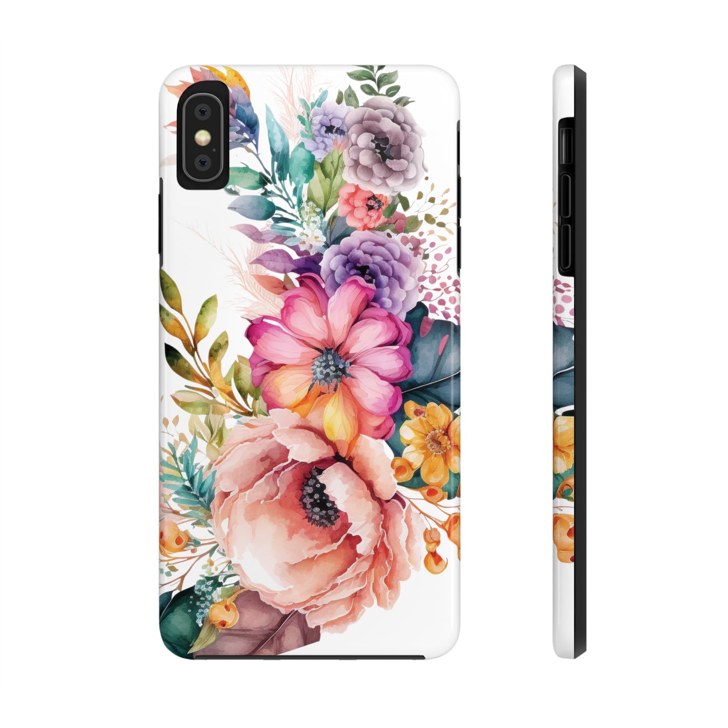 Tough Phone Cases: Watercolor Flower