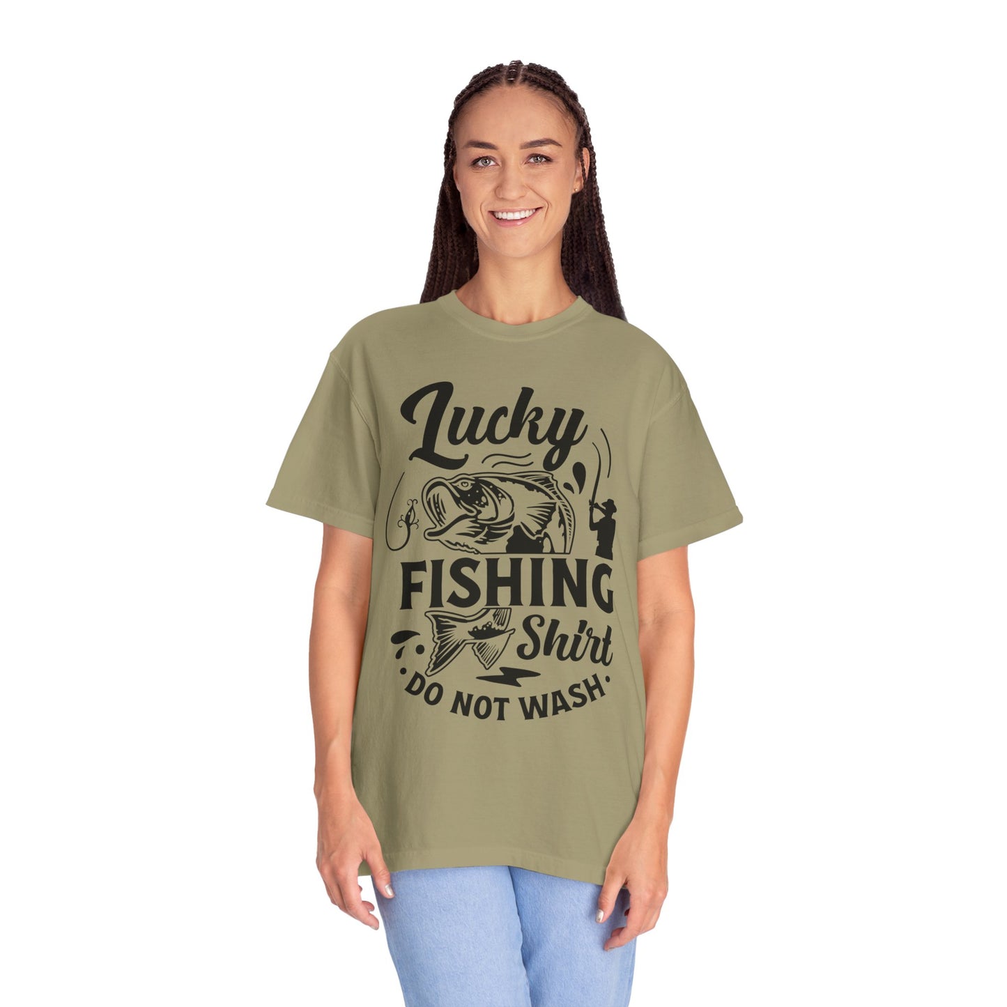 Lucky fishing shirt: Unisex Garment-Dyed T-shirt