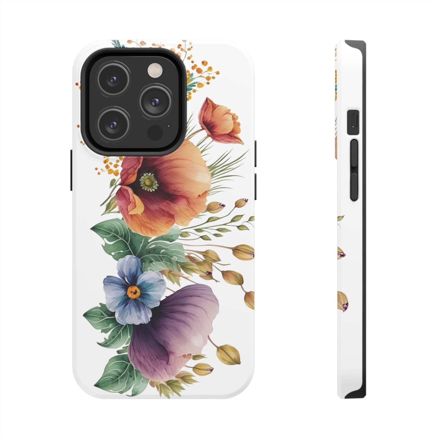 Tough Phone Cases: Watercolor Flower