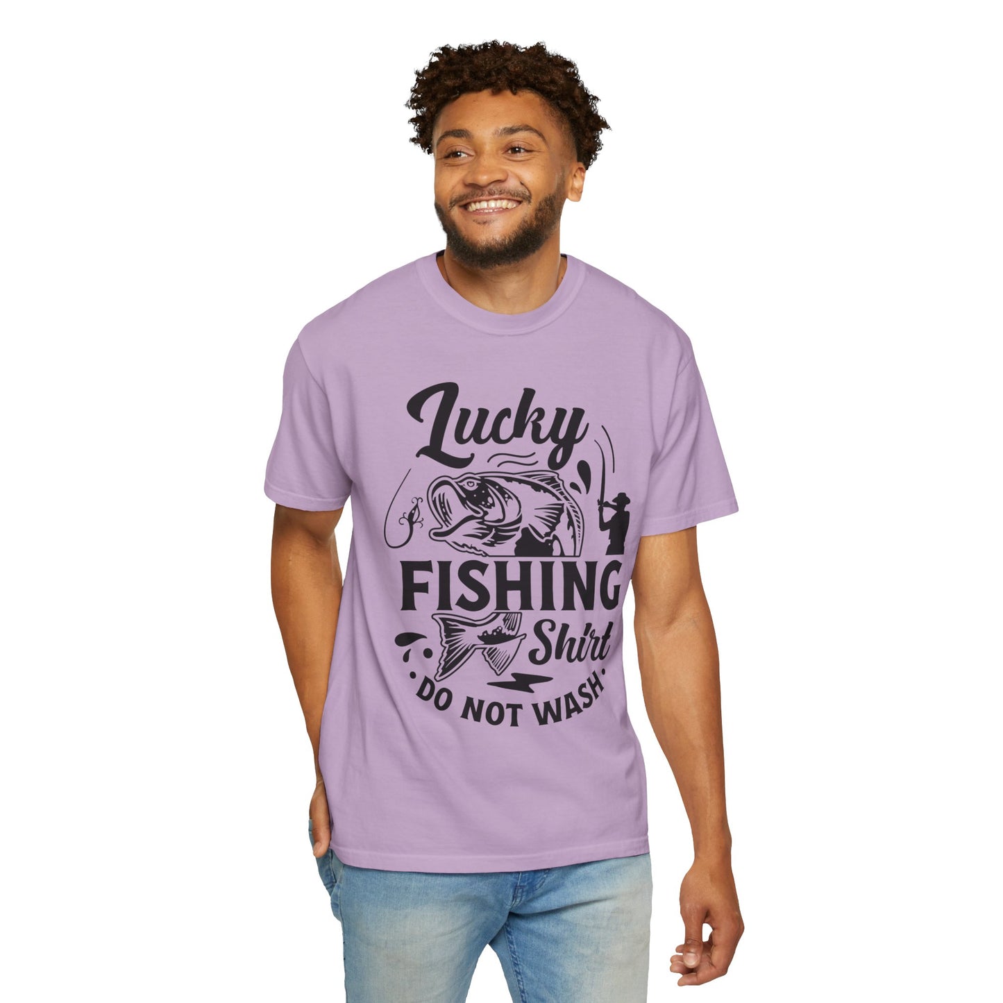 Lucky fishing shirt: Unisex Garment-Dyed T-shirt