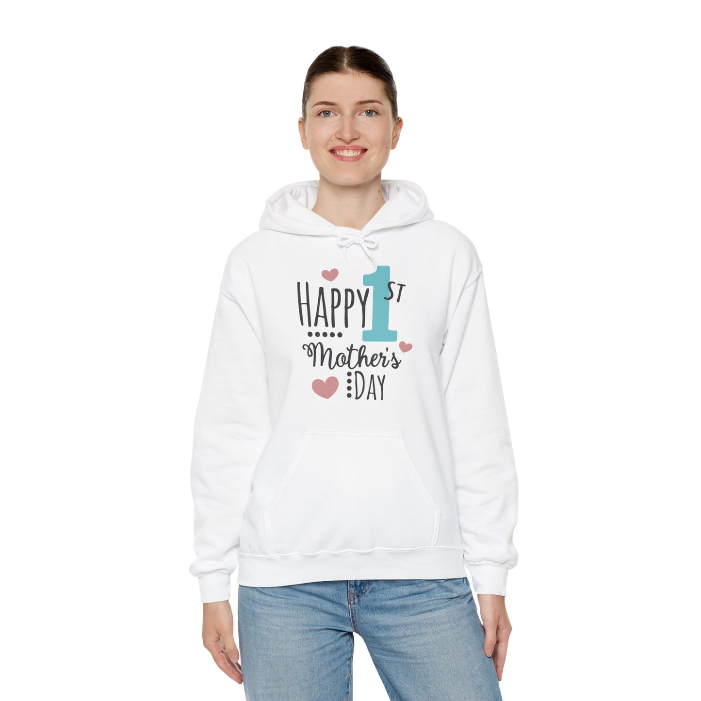 Happy 1st Mother's Day - Unisex Heavy Blend™ Hooded Sweatshirt