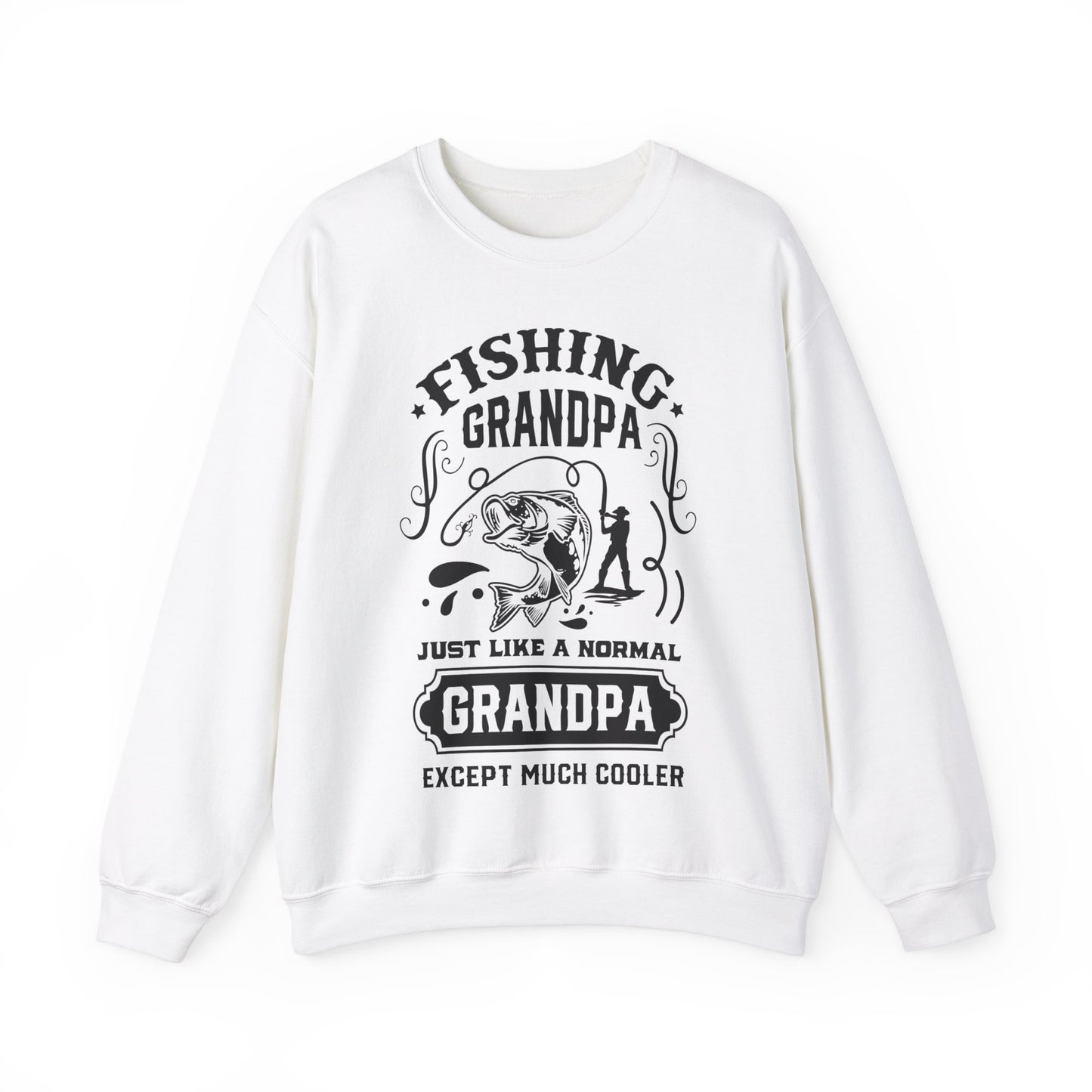 Fishing Grandpa - Unisex Heavy Blend™ Crewneck Sweatshirt