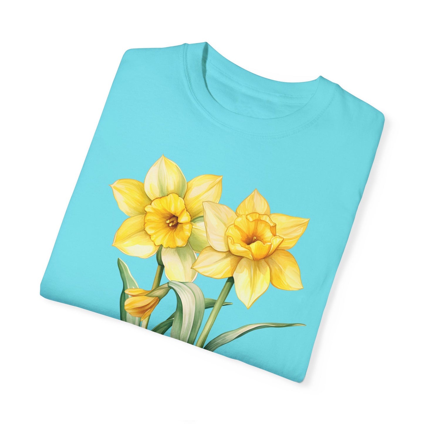 March Birth Flower "Jonquil" - Unisex Garment-Dyed T-shirt