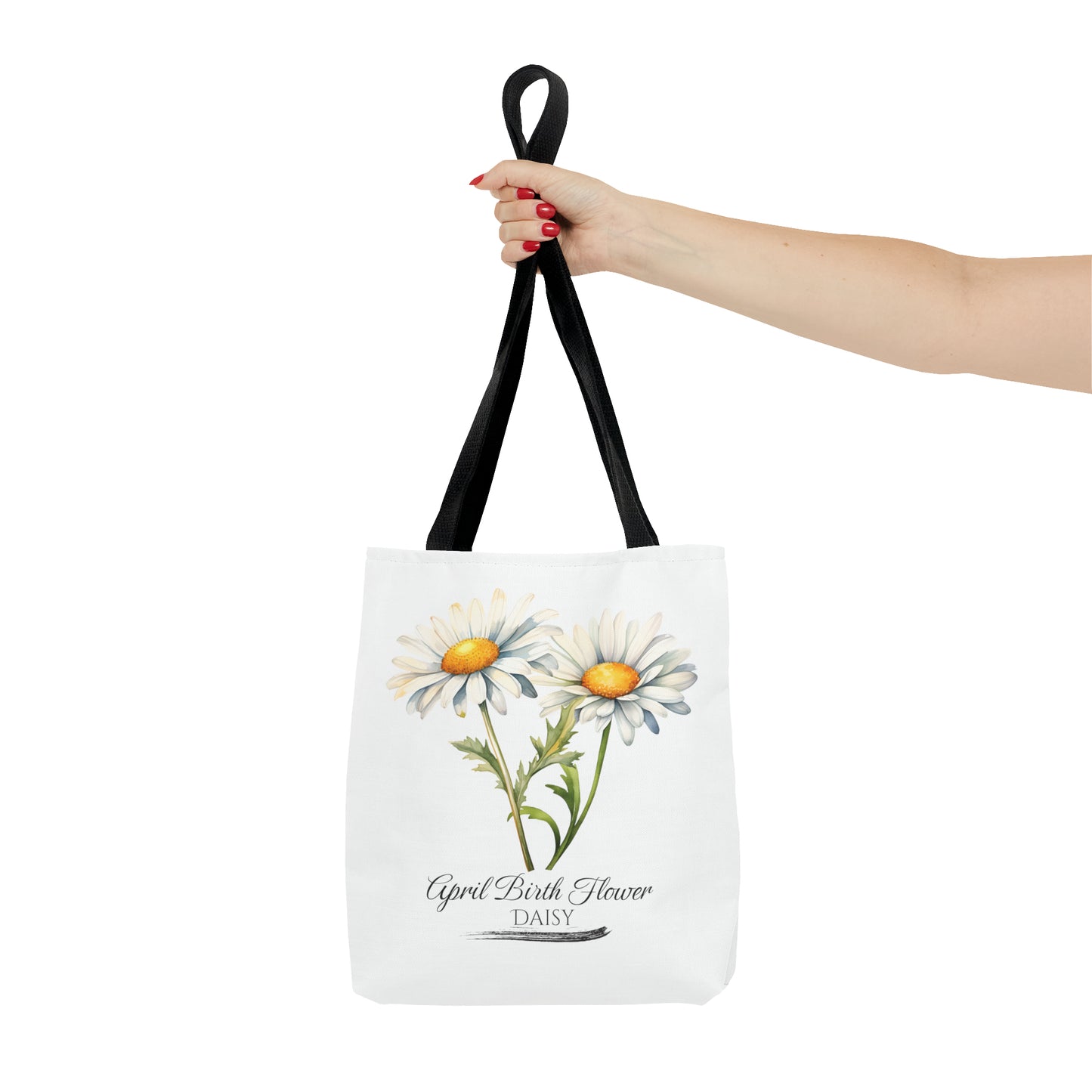 April Birth Flower: Daisy - Tote Bag (AOP)