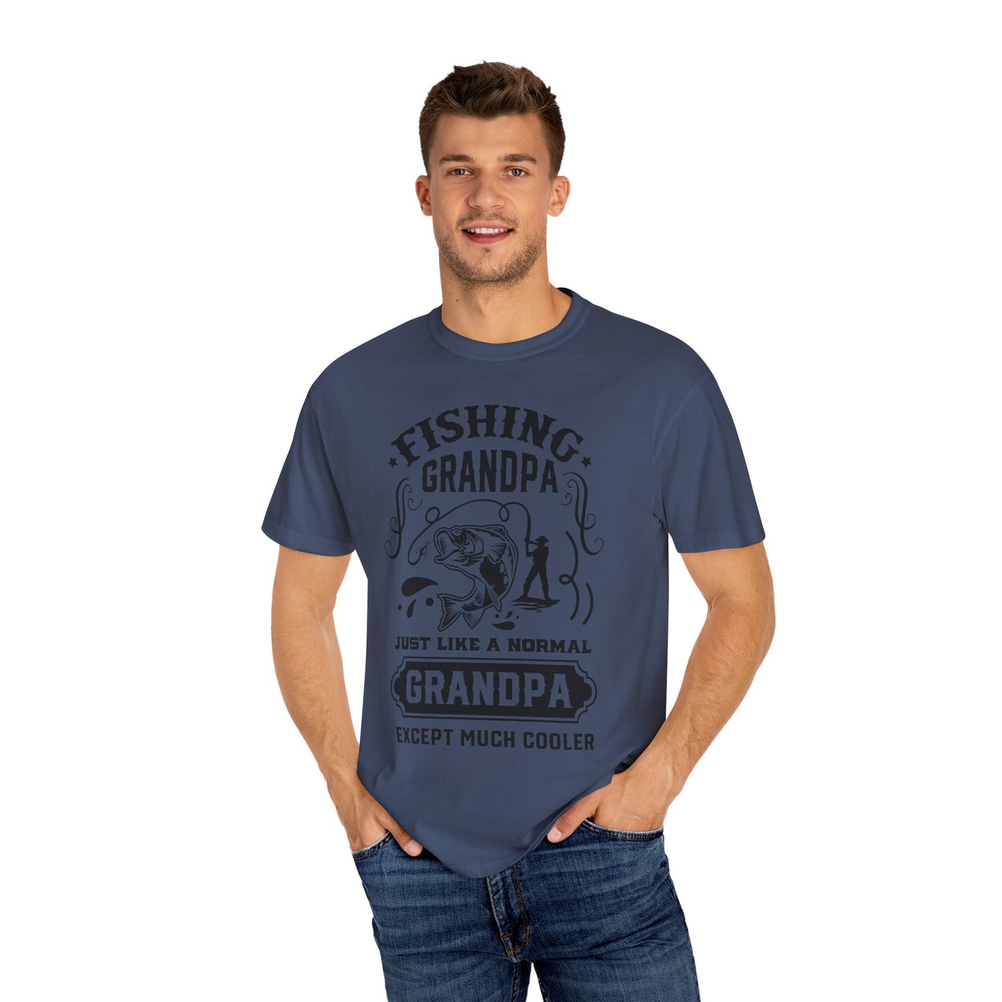 Fishing Grandpa is cool: Unisex Garment-Dyed T-shirt