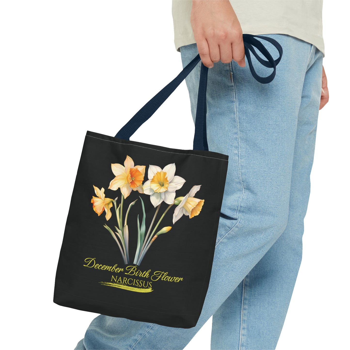 December Birth Flower: Narcissus - Tote Bag (AOP)