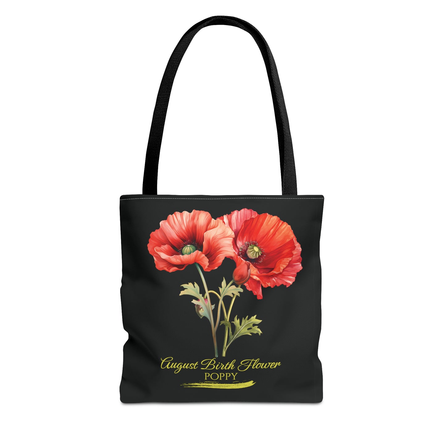 August Birth Flower: Poppy - Tote Bag (AOP)