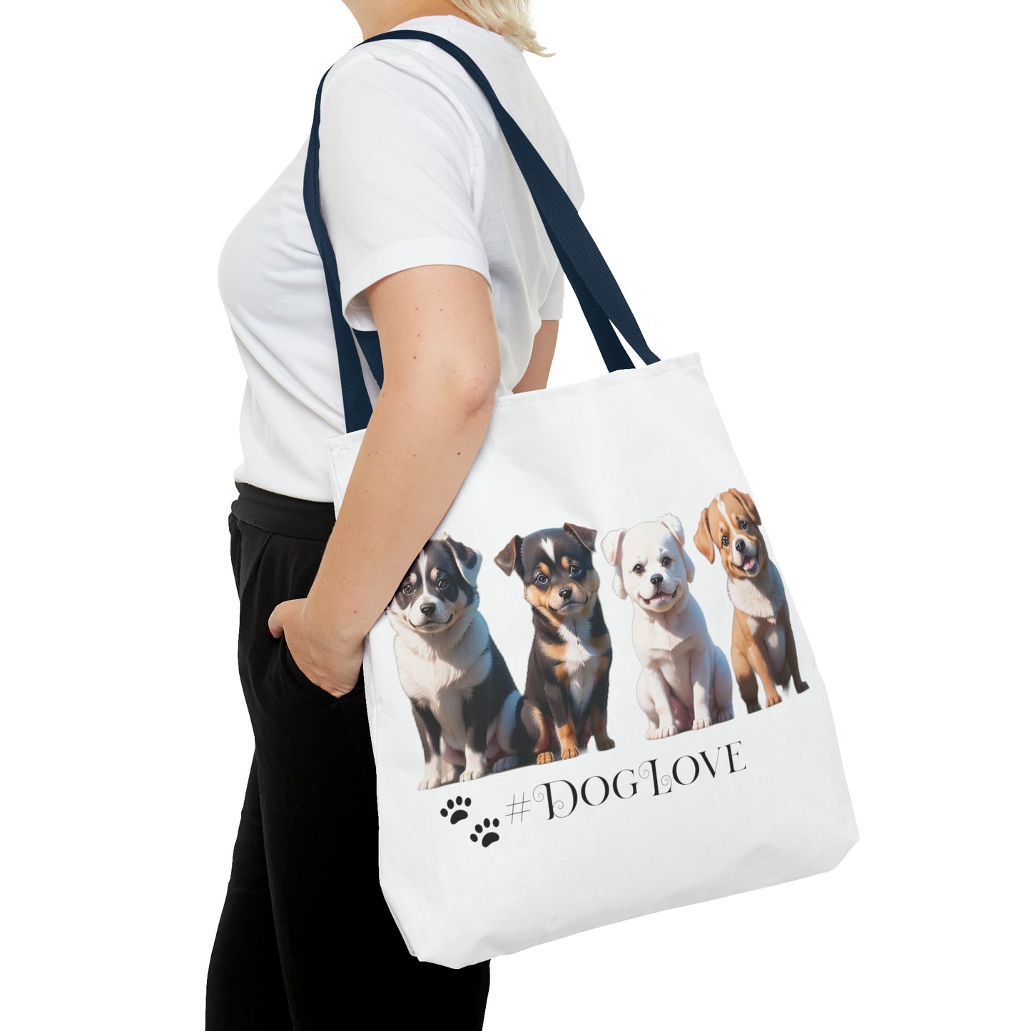 Tote Bag (AOP): #DogLove