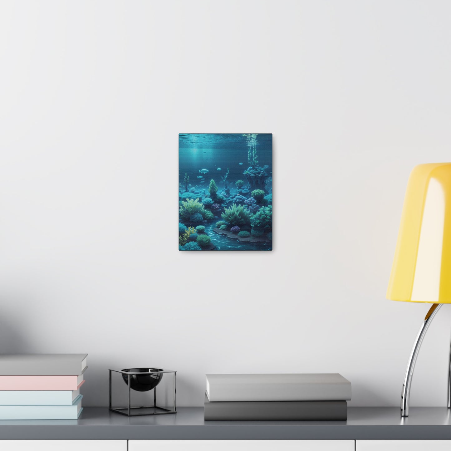 Under Sea Shark Coral Reef: Canvas Gallery Wraps