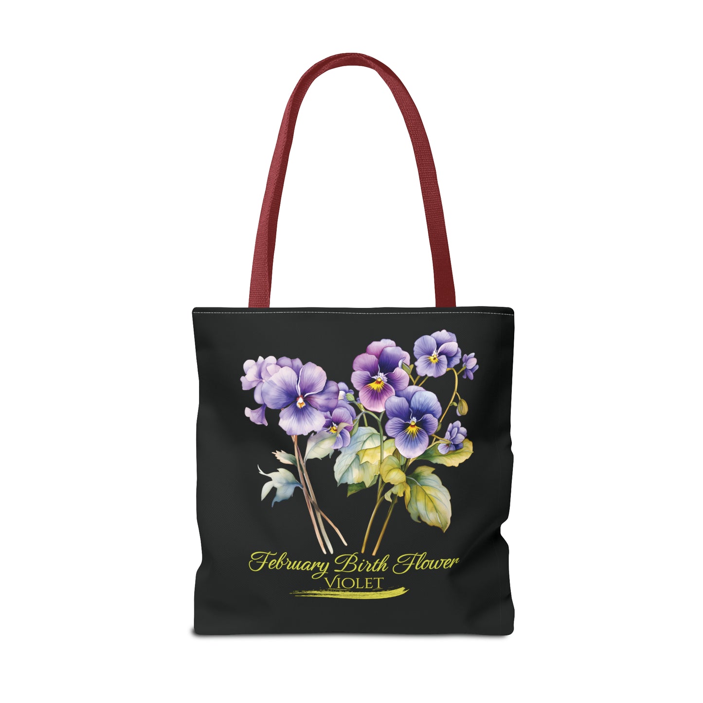 February Birth Flower: Violet - Tote Bag (AOP)