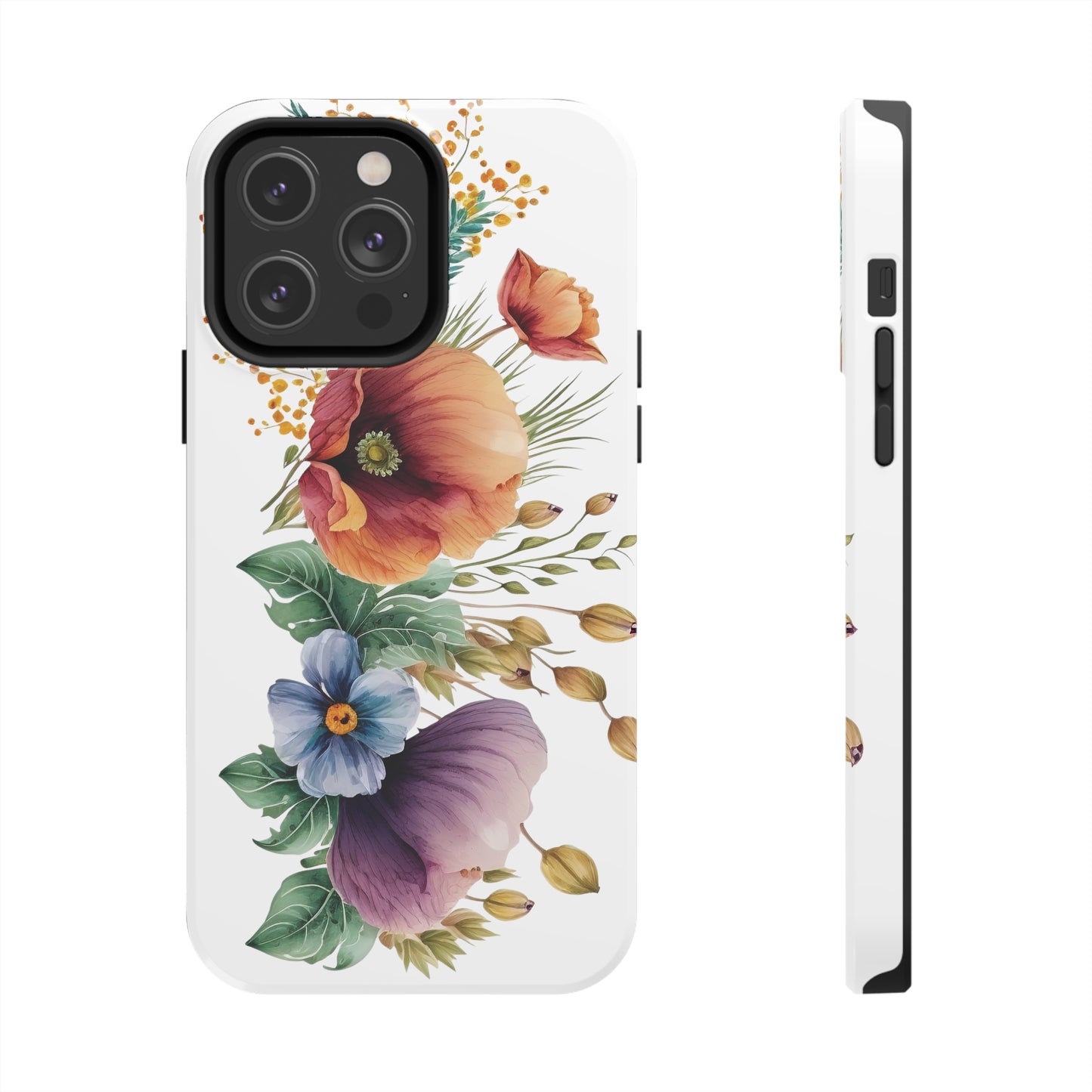 Tough Phone Cases: Watercolor Flower